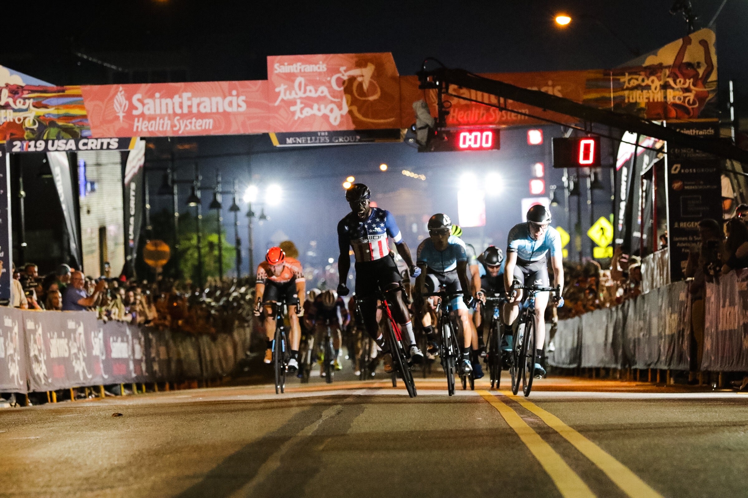 Justin Williams won the Blue Dome Criterium in 2019. Credit: USA Crits