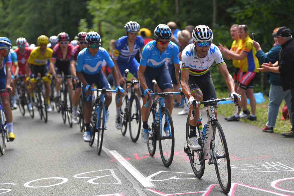 Movistar at the 2019 Tour de France