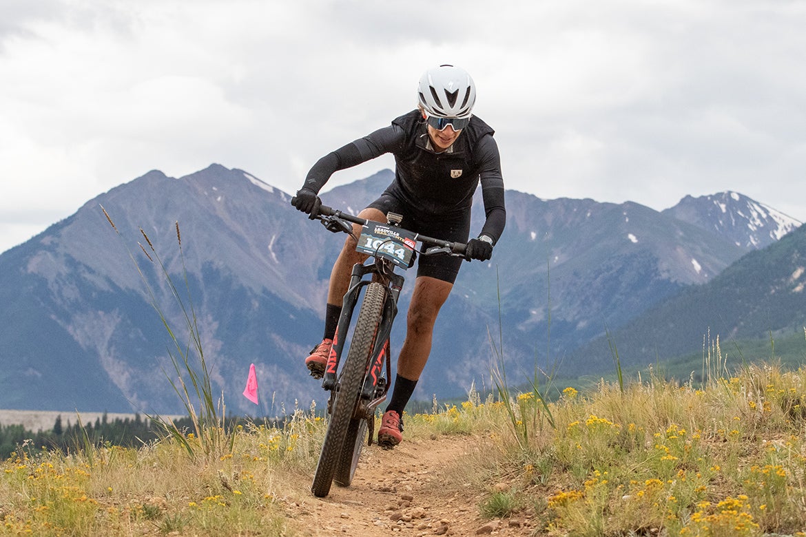 Sturm on her way to second place at the 2019 Leadville Trail 100 MTB. Photo: Brad Kaminski | VeloNews.com