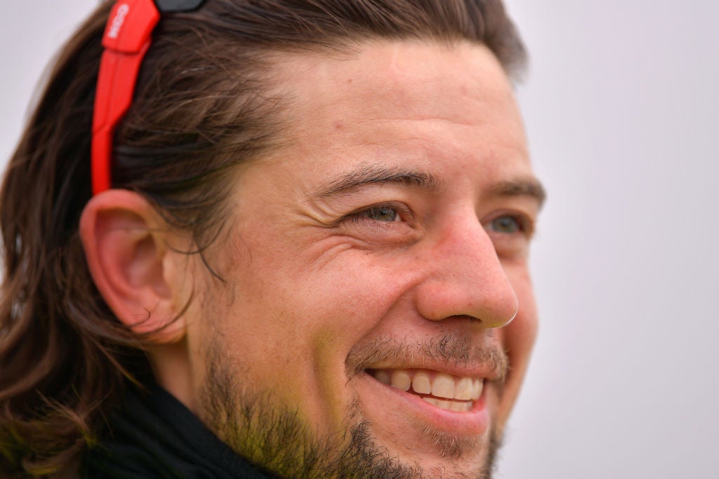 ALTO DE LA CUBILLA. LENA, SPAIN - SEPTEMBER 09: Arrival / Kiel Reijnen of The United States and Team Trek-Segafredo / during the 74th Tour of Spain 2019, Stage 16 a 144,4km stage from Pravia to Alto de La Cubilla. Lena 1690m / #LaVuelta19 / @lavuelta / on September 09, 2019 in Alto de La Cubilla. Lena, Spain. (Photo by Justin Setterfield/Getty Images)