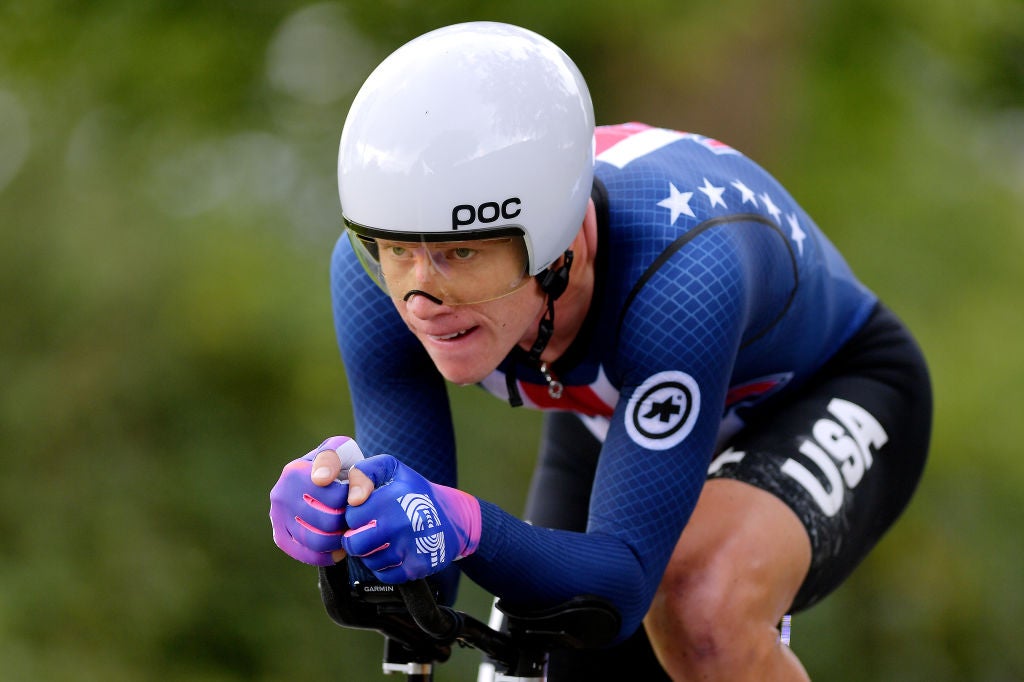 HARROGATE, ENGLAND - SEPTEMBER 25: Lawson Craddock of The United States /  during the 92nd UCI Road World Championships 2019, Individual Time Trial Men Elite a 54km race from Northhallerton to Harrogate 121m / ITT / @Yorkshire2019 / #Yorkshire2019 / on September 25, 2019 in Harrogate, England. (Photo by Justin Setterfield/Getty Images)