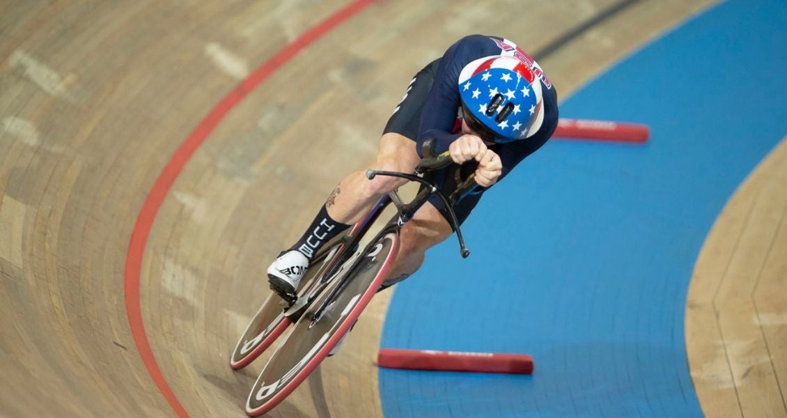 Ashton Lambie set a new IP world record in 2019. Photo: USA Cycling