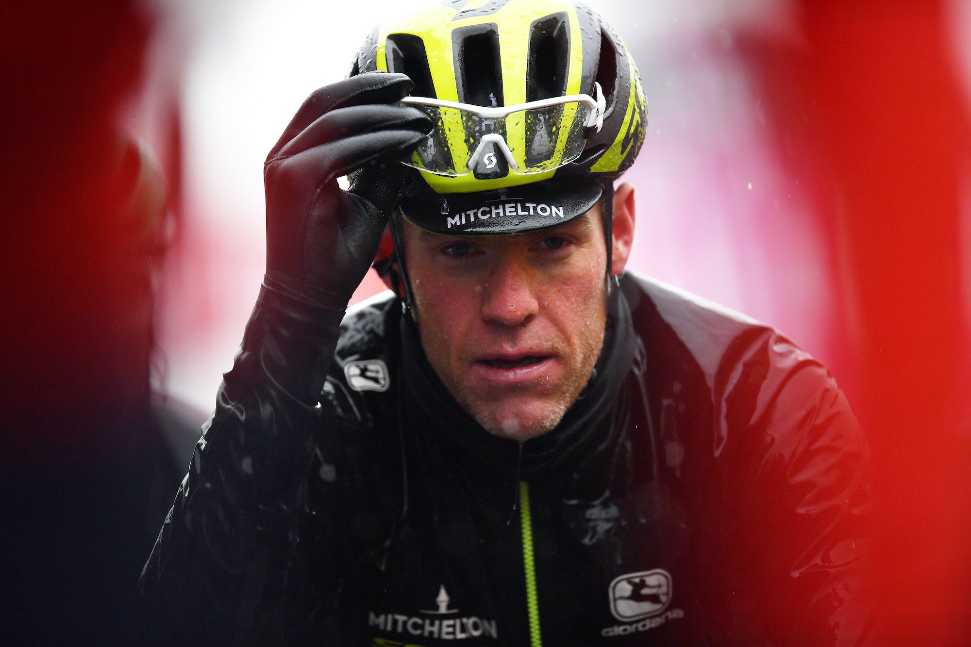 TERRACINA, ITALY - MAY 15: Arrival / Brent Bookwalter of The United States and Team Mitchelton - Scott / during the 102nd Giro d'Italia 2019, Stage 5 a 140km stage from Frascati to Terracina / Tour of Italy / #Giro / @giroditalia / on May 15, 2019 in Terracina, Italy. (Photo by Justin Setterfield/Getty Images)