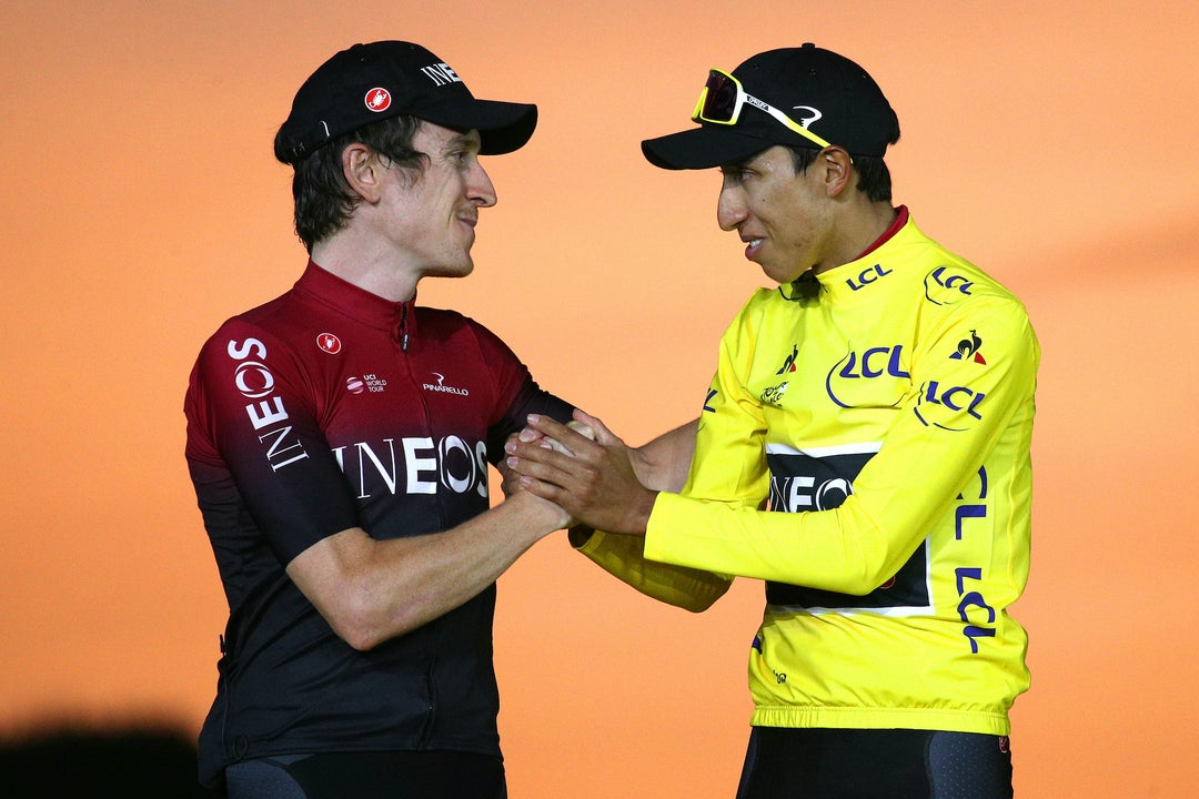 Geraint Thomas and Egan Bernal