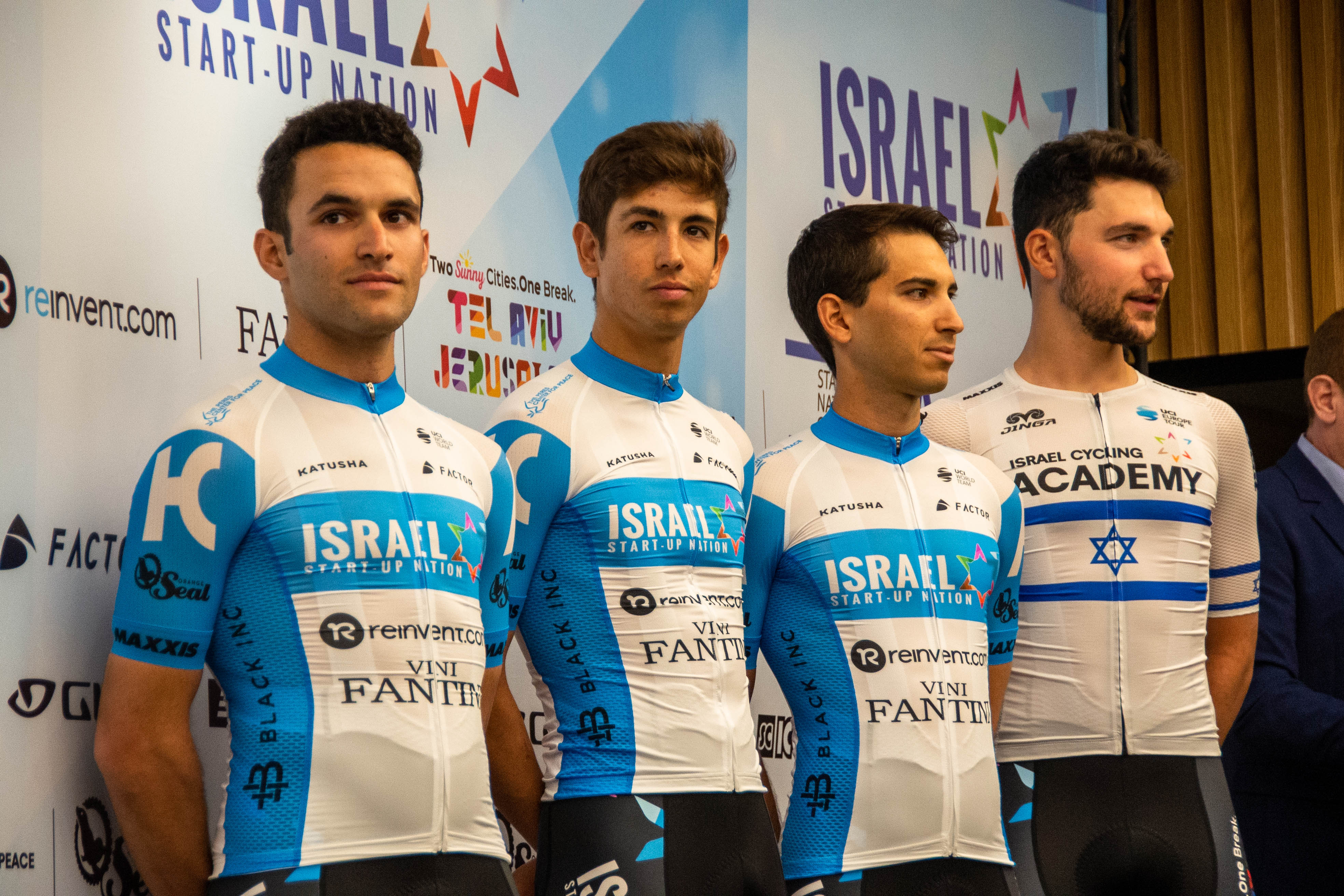 From right to left: Sagiv, Niv, Goldestein, Einhorn. Photo: Rebecca Reza