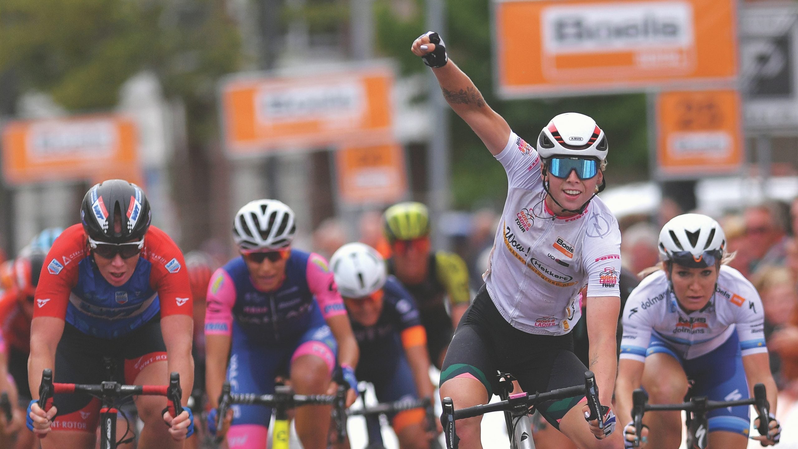 Lorena Wiebes at the 22nd Boels Rental Ladies Tour, in 2019. Photo: Luc Claessen/Getty Images