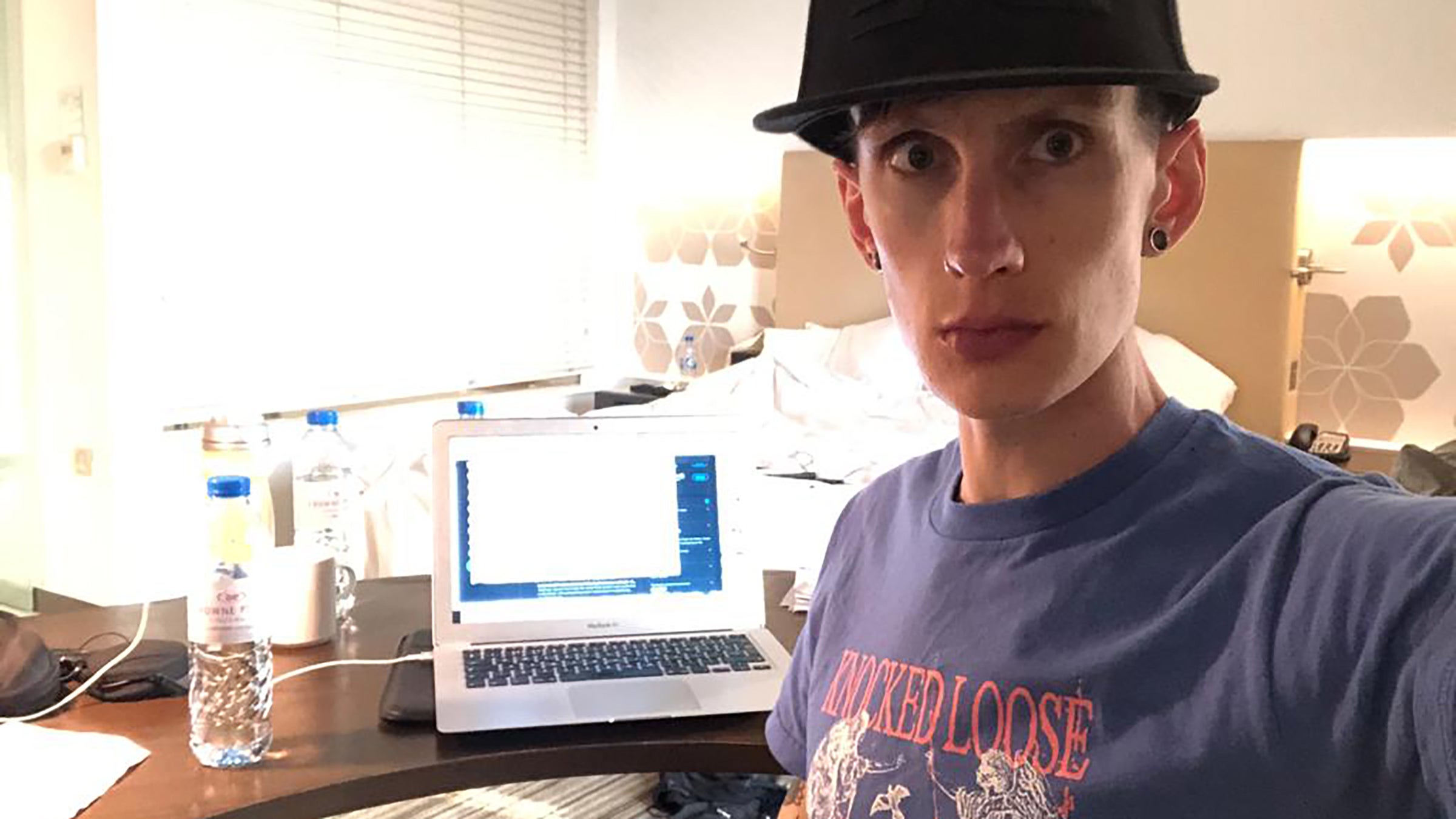 Jim Cotton, an awkward journalist, questioned the directive about disclosures of information regarding testing and results. Photo: Jim Cotton