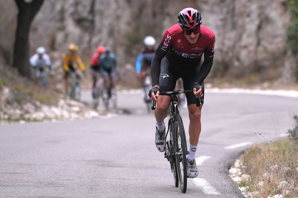 AIX-EN-PROVENCE, FRANCE - FEBRUARY 16: Gianni Moscon of Italy and Team INEOS / during the 5th Tour de La Provence 2020, Stage 4 a 170,5km stage from Avignon to Aix-En-Provence / TDLP / @letourdelaprovence / #TDLP2020 / on February 16, 2020 in Aix-En-Provence, France. (Photo by Luc Claessen/Getty Images)