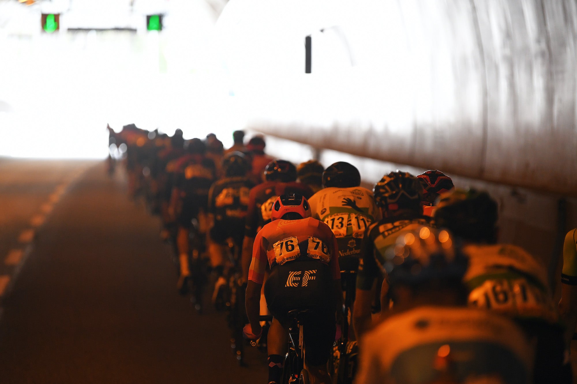 CORTALS D'ENCAMP, ANDORRA - SEPTEMBER 01: Daniel Martínez of Colombia and Team EF Education First / Tunnel / Landscape / Peloton / during the 74th Tour of Spain 2019, Stage 9 a 94,4km stage from Andorra la Vella to Alto Els Cortals d'Encamp 2095m / #LaVuelta19 / @lavuelta / on September 01, 2019 in Cortals d'Encamp, Andorra. (Photo by Tim de Waele/Getty Images)