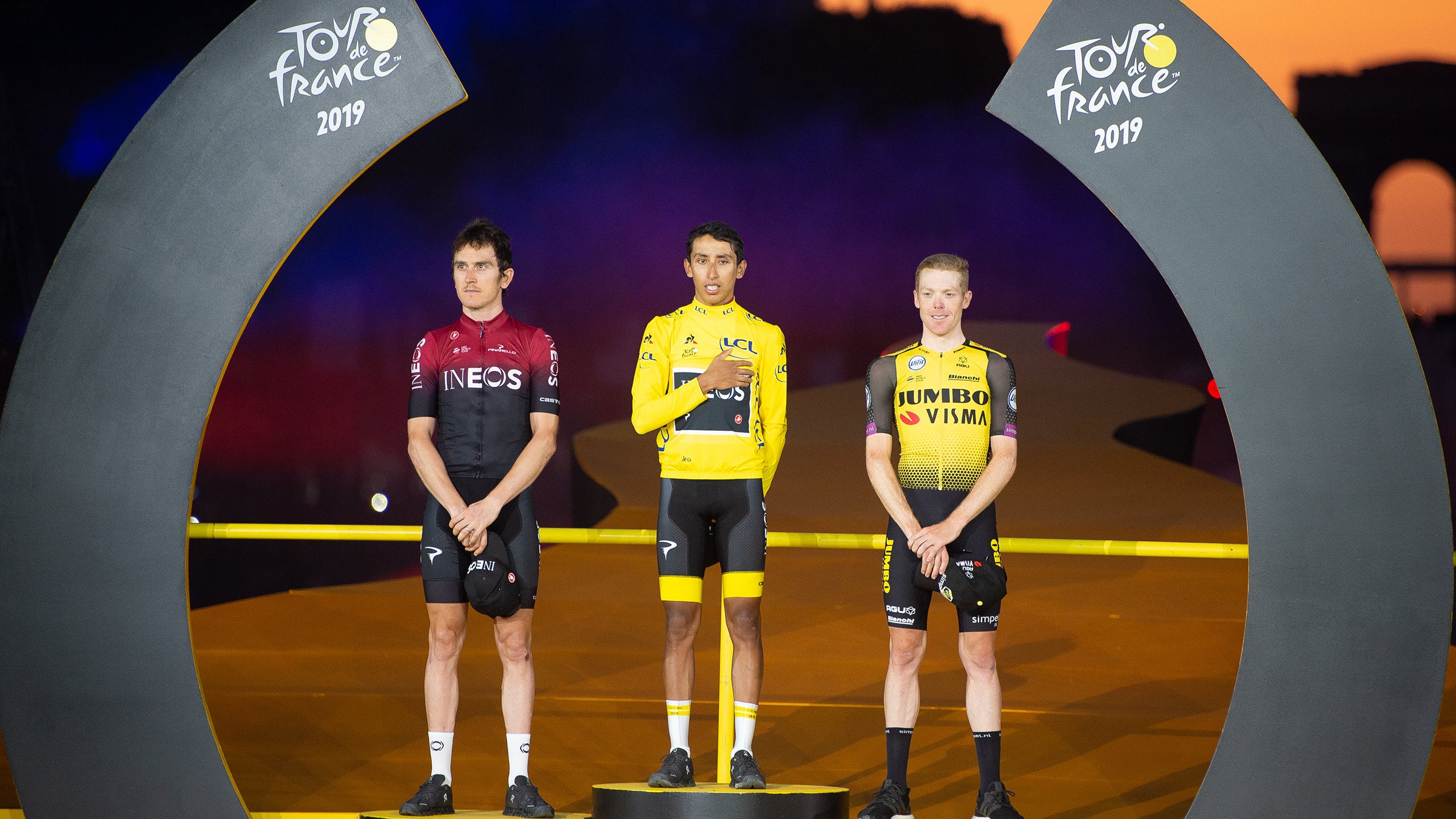 2019 Tour de France podium