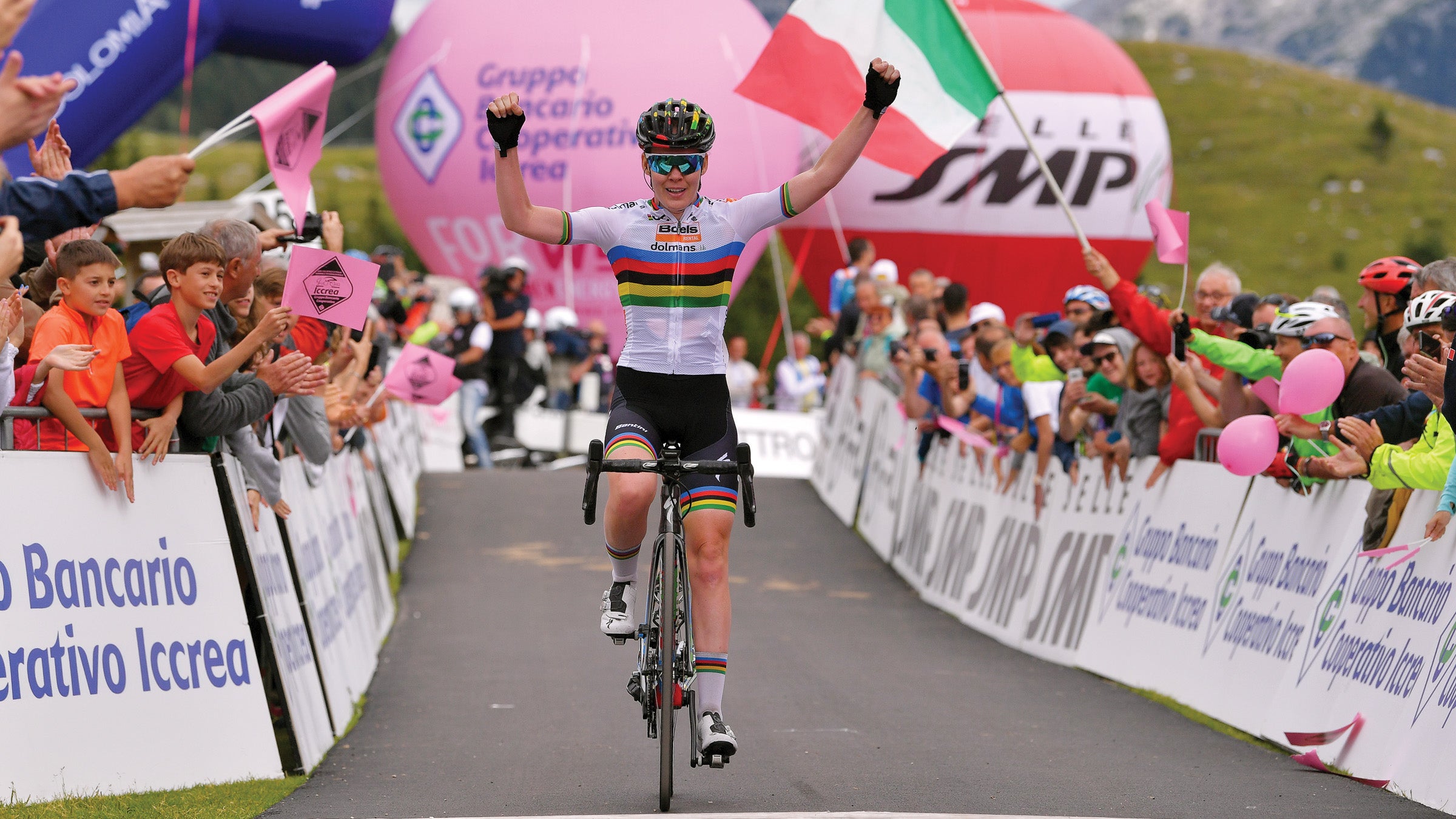Anna van der Breggen won stage 9 of the 2019 Giro Rosa.