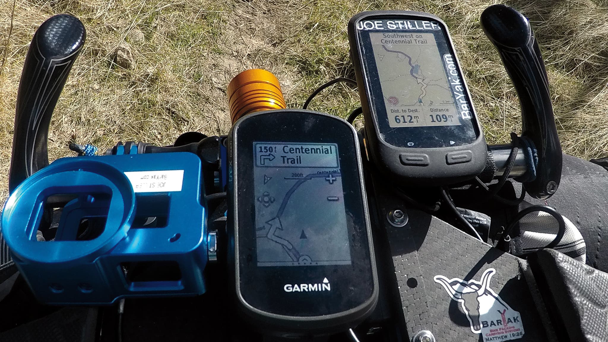 Navigation tools on handlebars