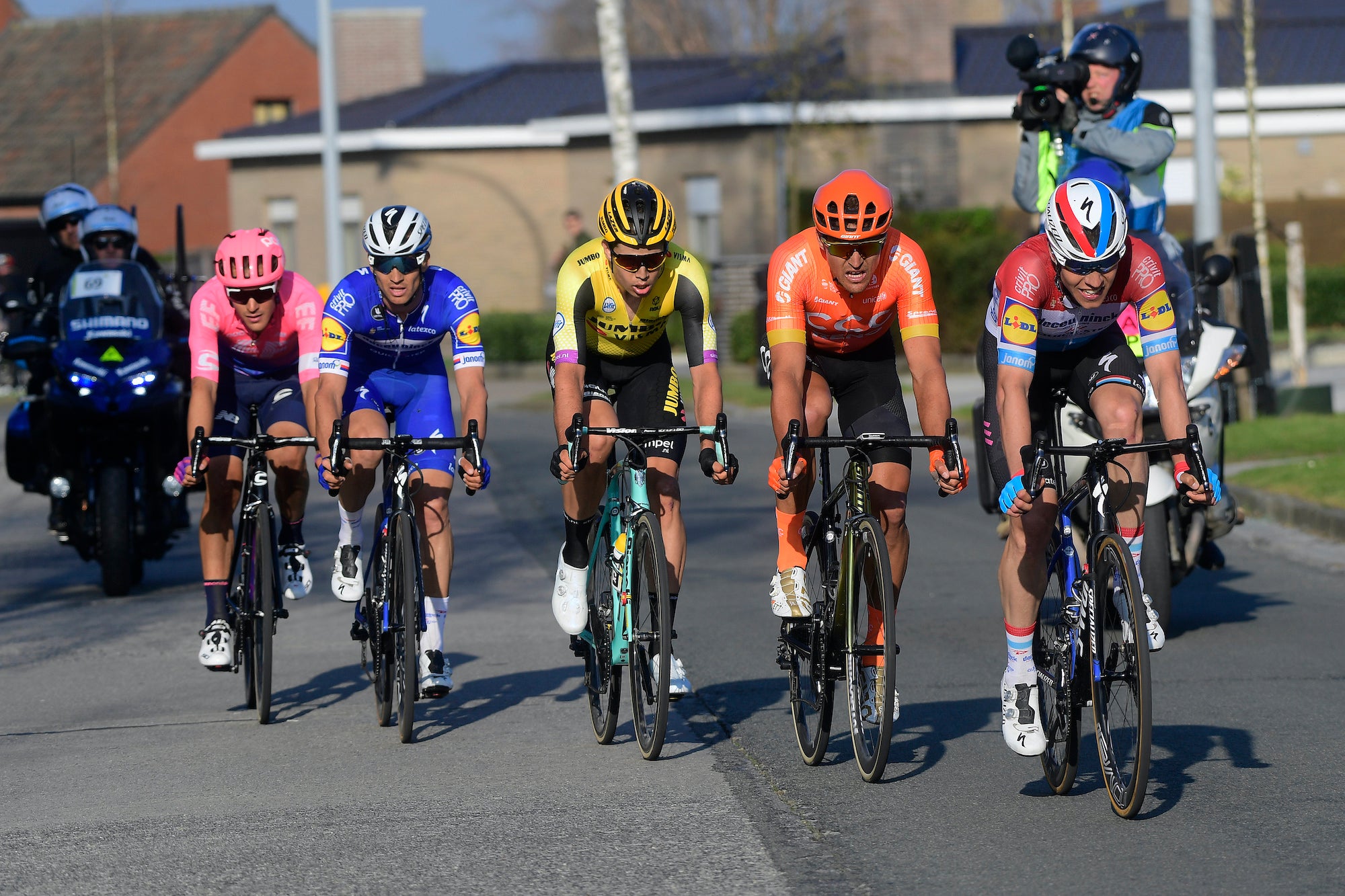 riders at the 2019 E3 Harelbeke