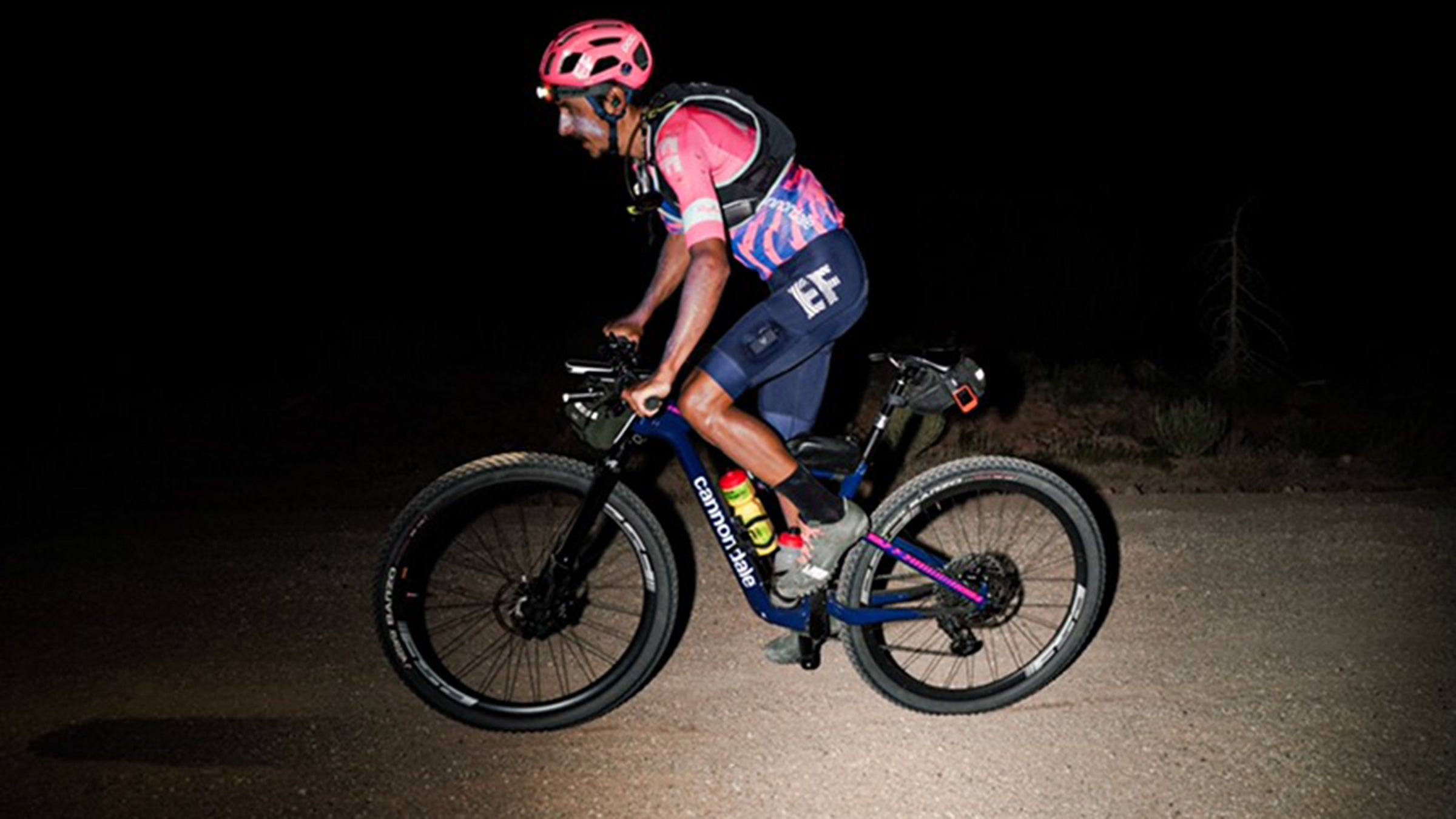 Morton rode the FKT on the Kokopelli Trail on his Cannondale.