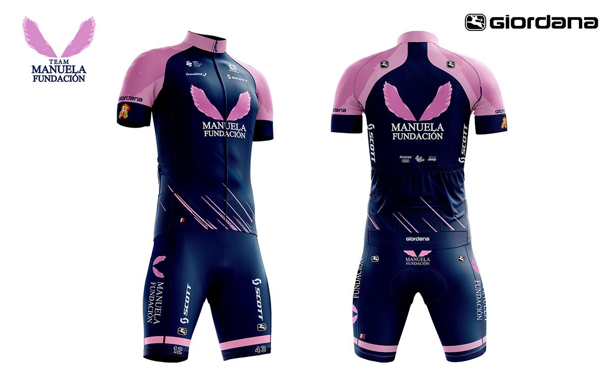 Manuela Fundación will introduce a new kit to the peloton when racing resumes. Photo: Manuela Fundación