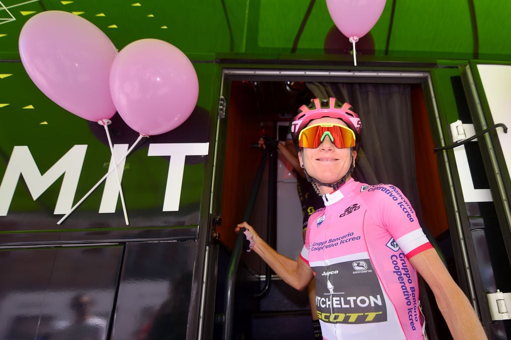 UDINE, ITALY - JULY 14: Start / Annemiek Van Vleuten of The Netherlands and Team Mitchelton Scott Pink Leader Jersey / during the 30th Tour of Italy 2019 - Women, Stage 10 a 120km stage from San Vito al Tagliamento to Udine 138m / Giro Rosa / #GiroRosa / @GiroRosaIccrea / on July 14, 2019 in Udine, Italy. (Photo by Luc Claessen/Getty Images)