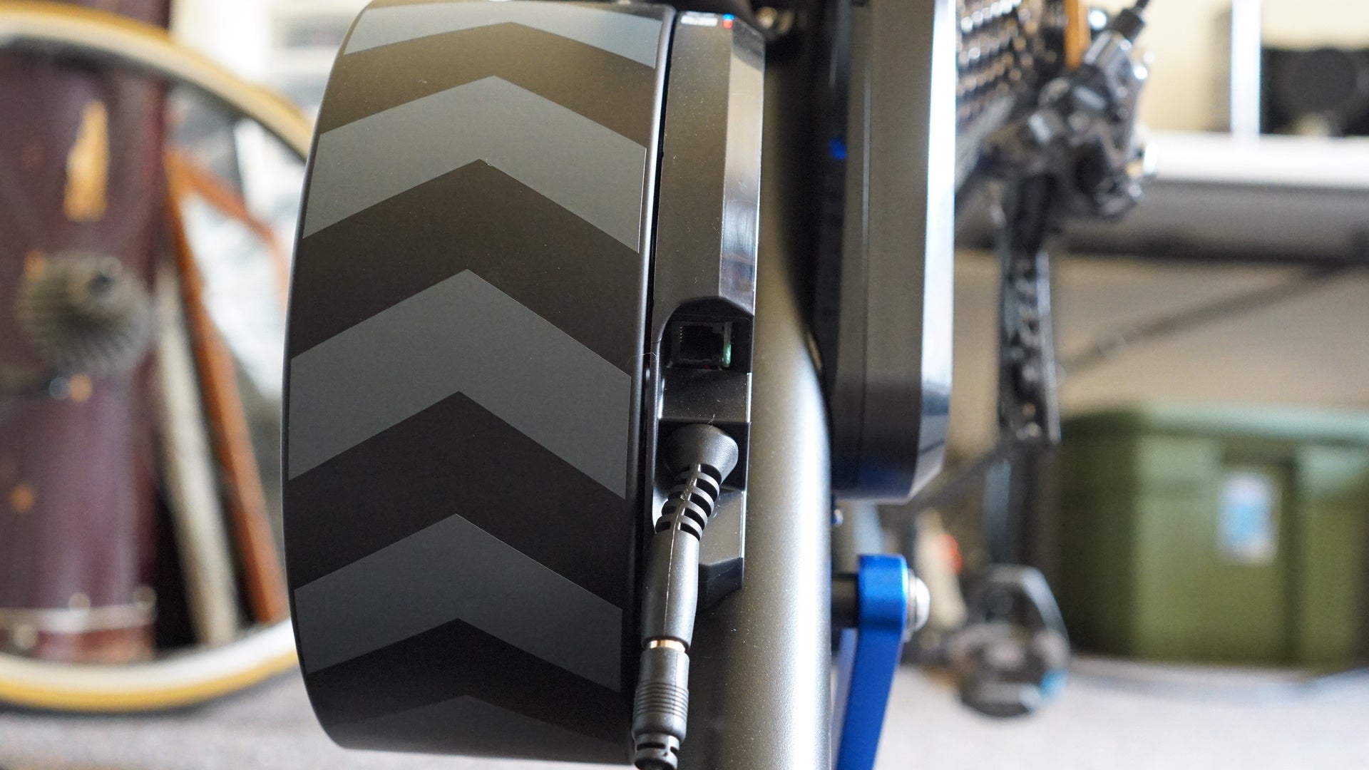 The new Kickr has a hardwired port for direct data connection to games like Zwift. However, Zwift software does not yet support this connection.