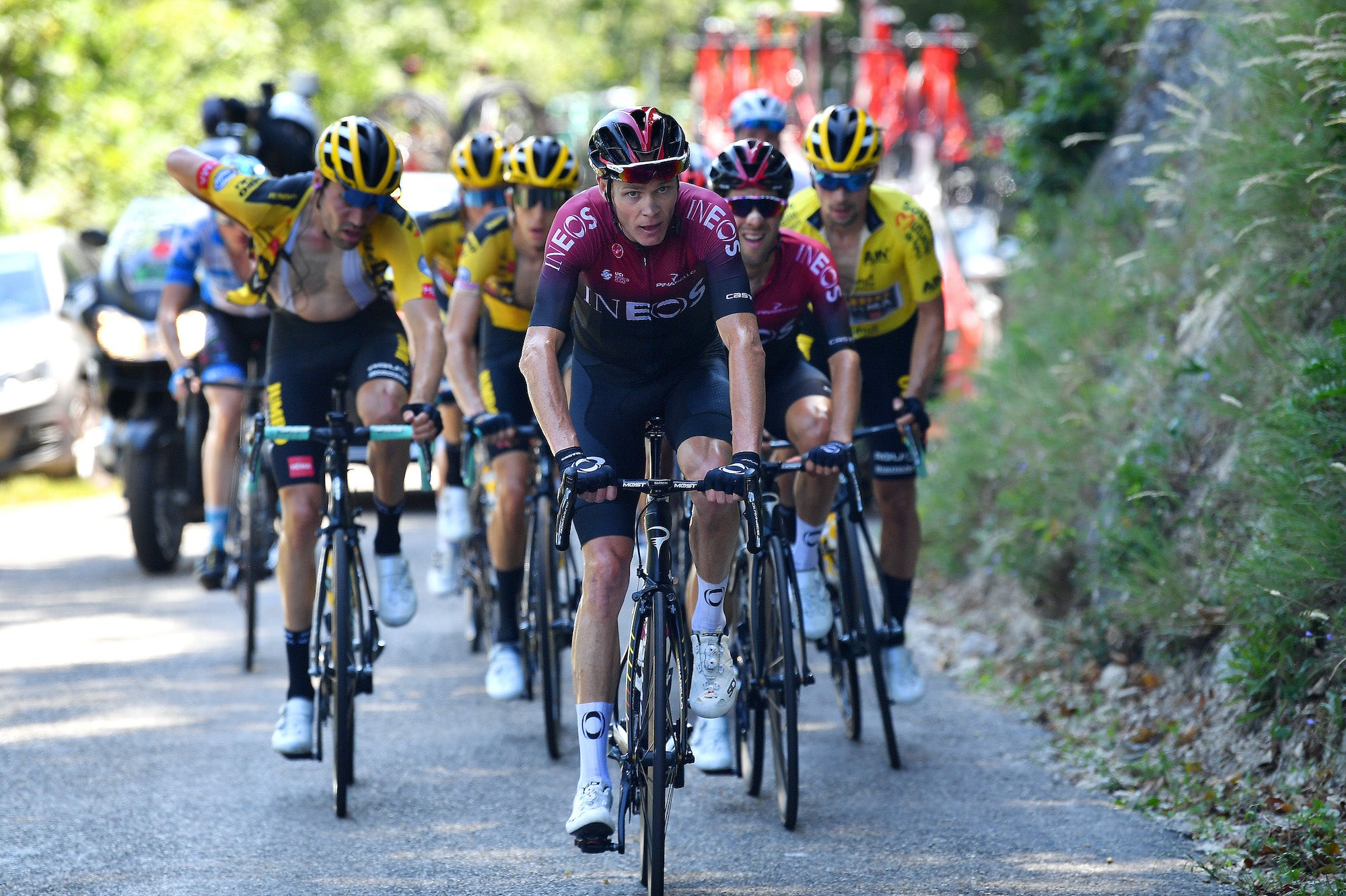 Ineos and Jumbo-Visma went head-to-head at Tour de L'Ain and the Dutch squad came out top. Photo: Justin Setterfield/Getty Images.