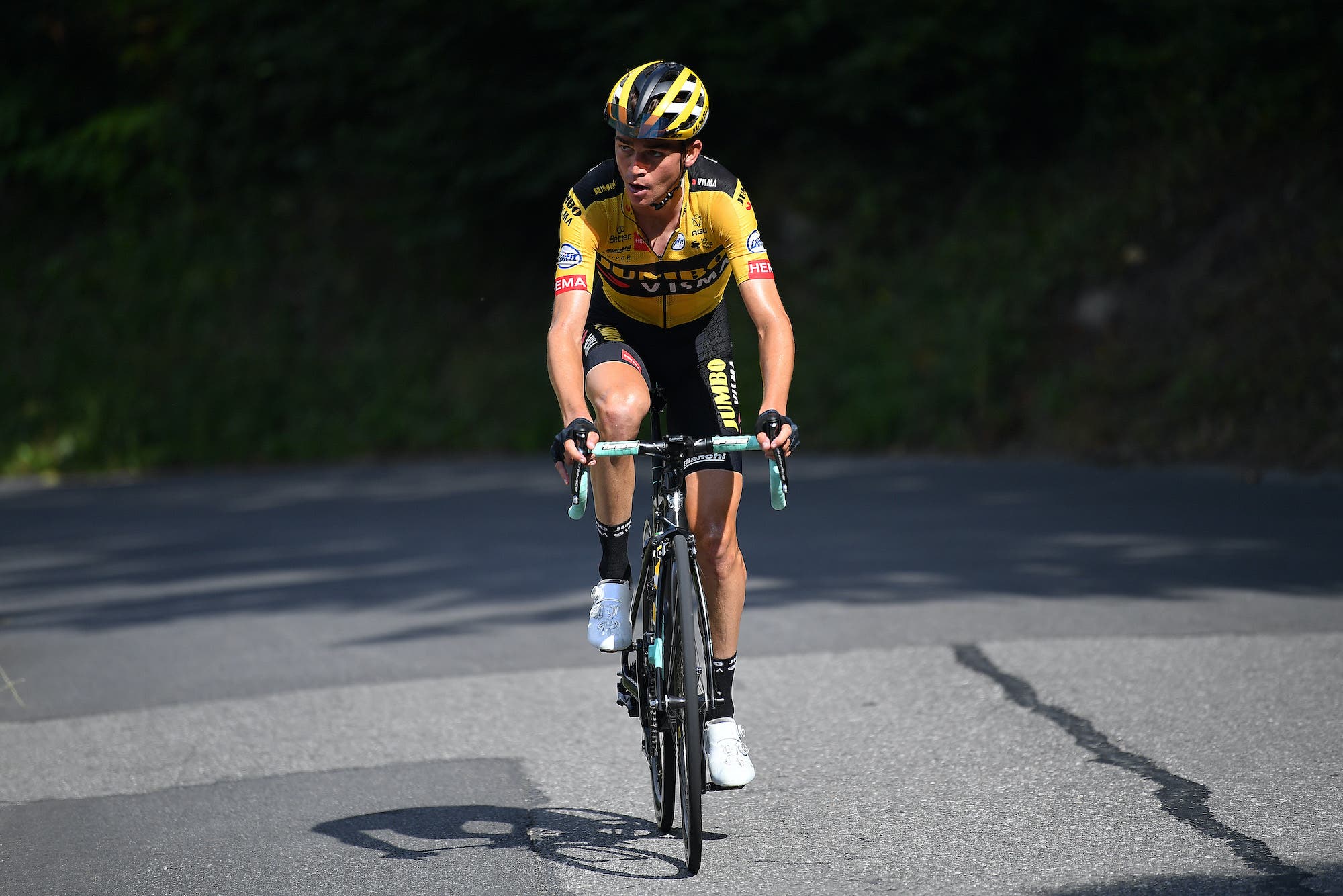 Kuss on the way to stage 5 victory at the Dauphiné.