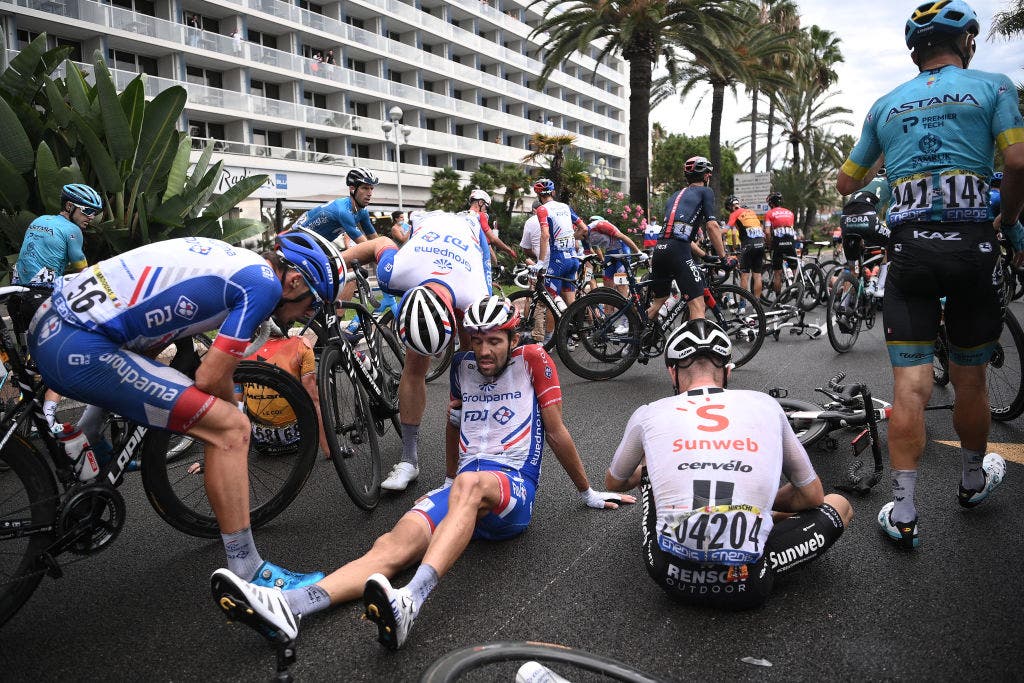 Who didn't crash on the chaotic opening stage? Photo: Anne-Christine Poujoulat - Pool/Getty Images