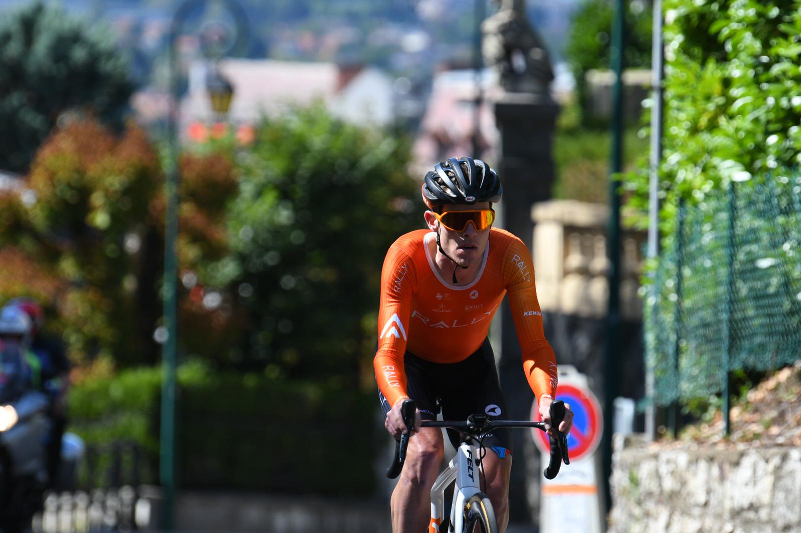 Gavin Mannion racing in France.