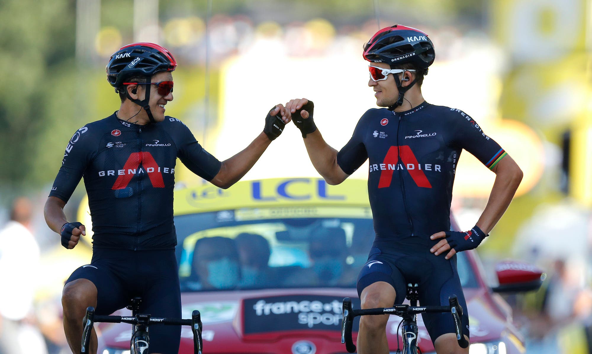 Ineos Grenadiers got a one-two on the stage and the polka-dot jersey/