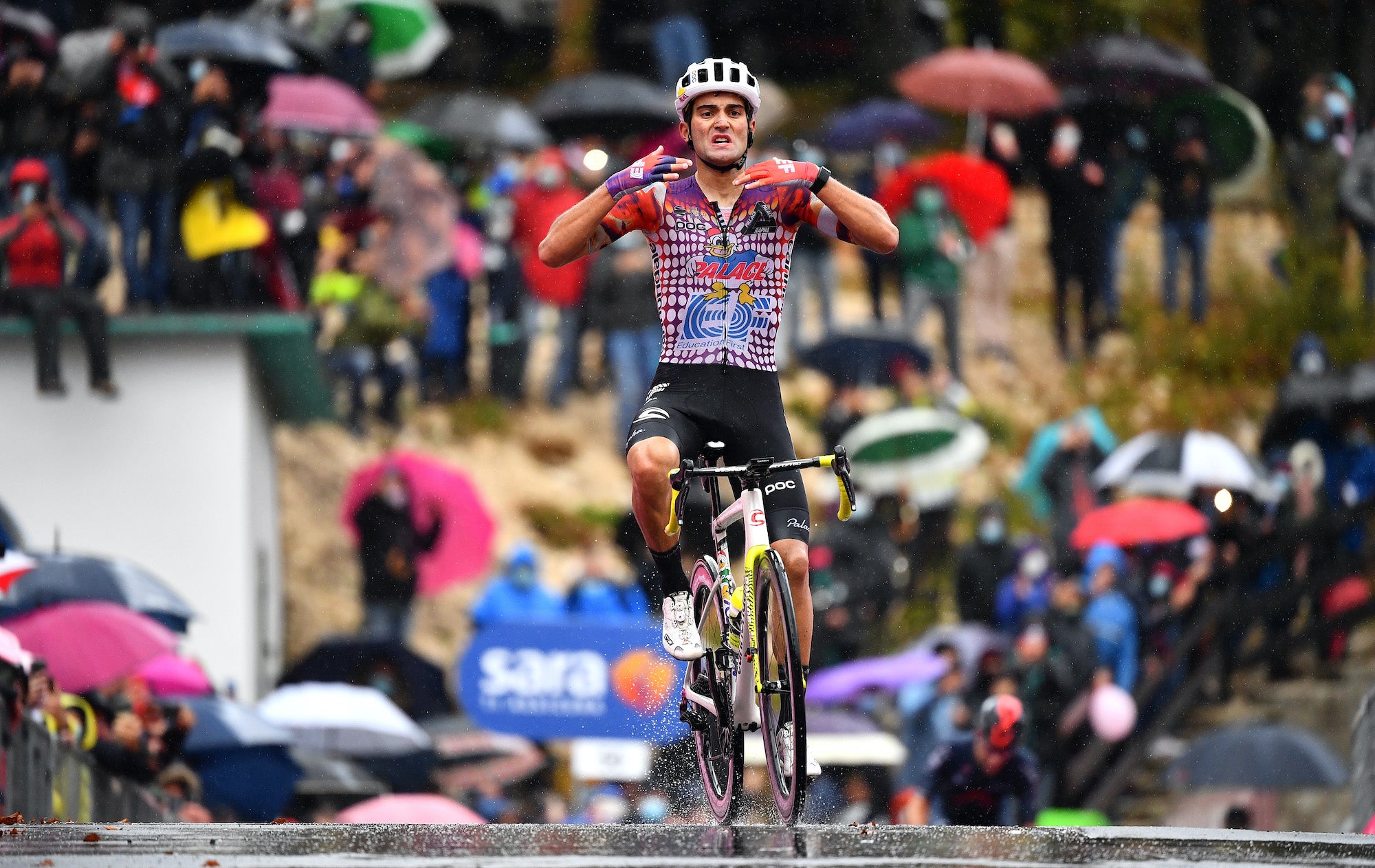 Ruben Guerreiro on stage 9 of the 2020 Giro d'Italia