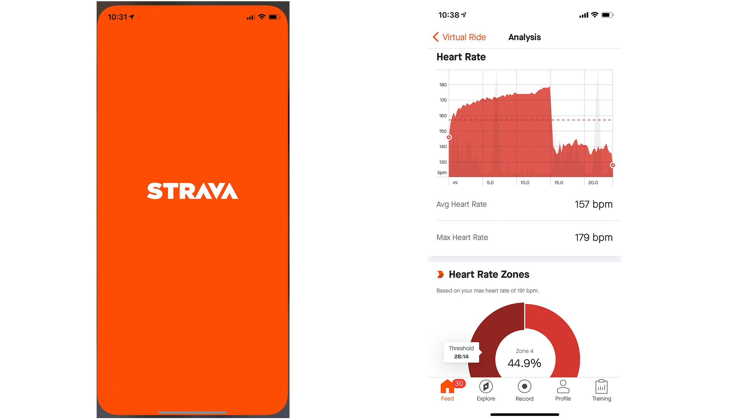 Strava re-enabled BTLE heart rate direct pairing in its app.