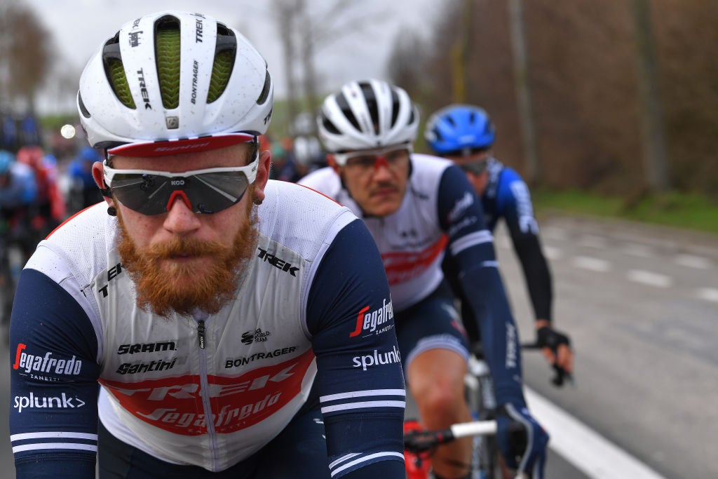 KUURNE, BELGIUM - MARCH 01: Quinn Simmons of The United States and Team Trek-Segafredo / during the 72nd Kuurne-Brussel-Kuurne 2020 a 201km race from Kuurne to Kuurne / #KBK20 / @KuurneBxlKuurne / KBK / on March 01, 2020 in Kuurne, Belgium. (Photo by Tim de Waele/Getty Images)