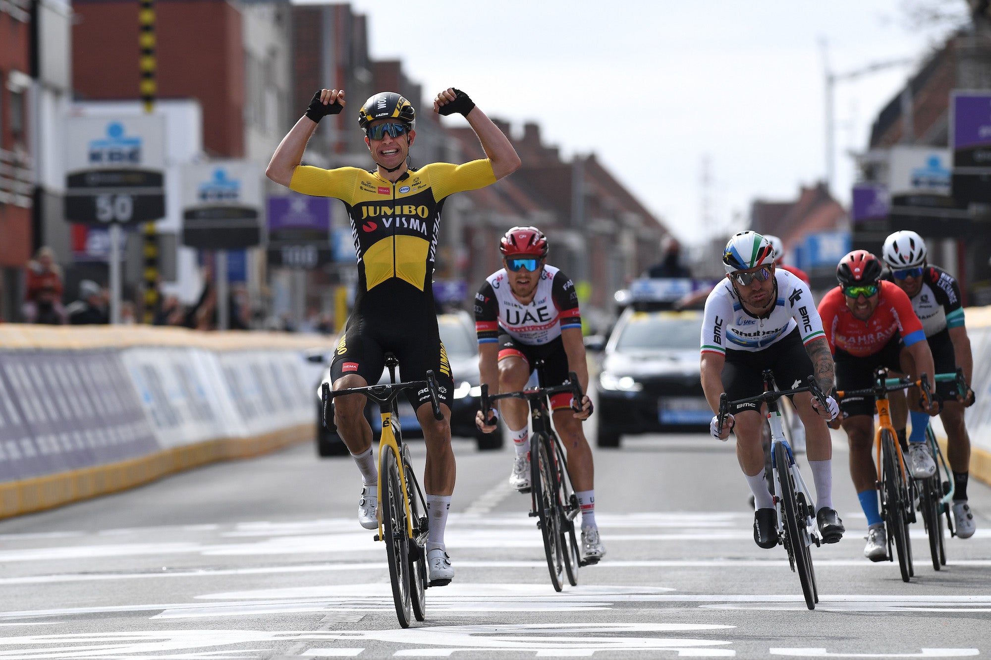 Van Aert took a big win at Gent-Wevelgem in 2021.