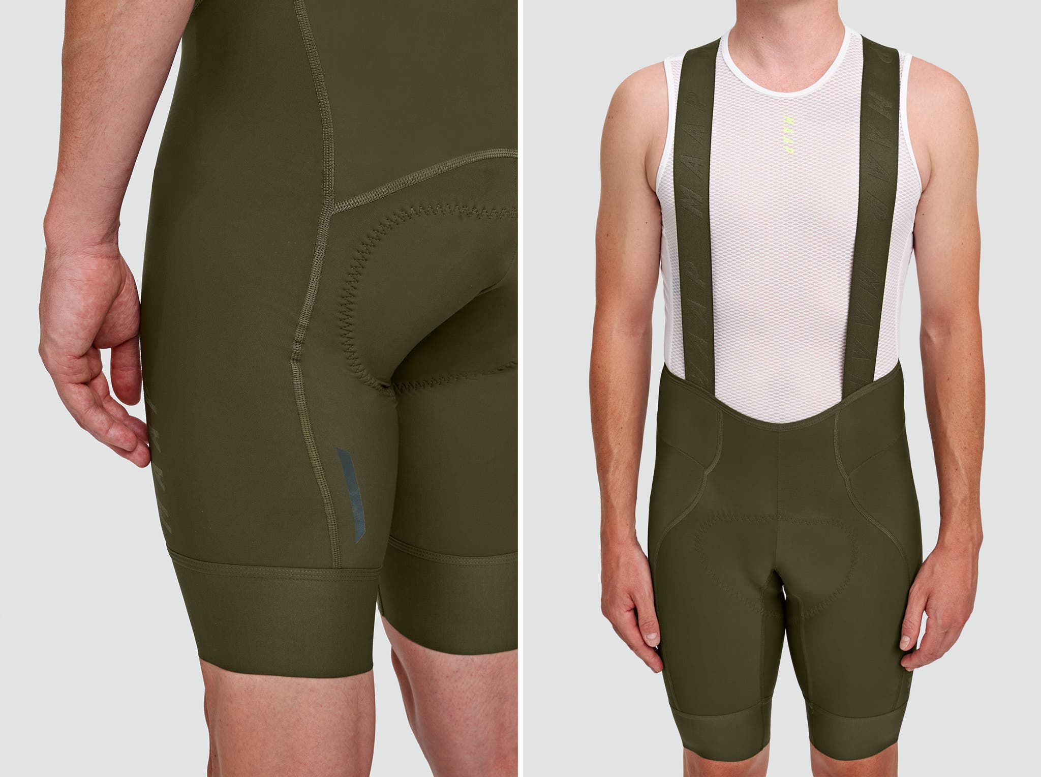 MAAP men's Team Bib EVO in olive drab