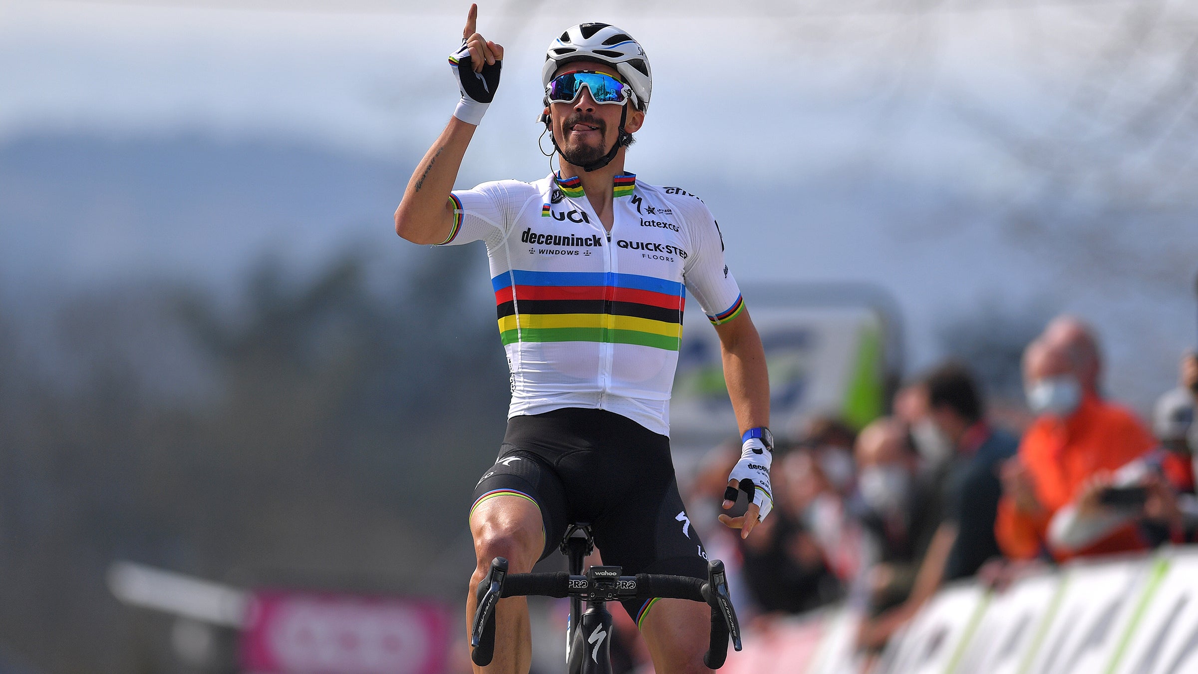 Julian Alaphilippe won the 2021 La Fleche Wallone