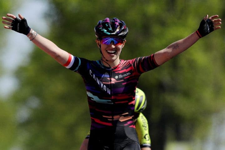 Kasia Niewiadoma took one of the biggest wins of her career at the 2019 Amstel Gold Race