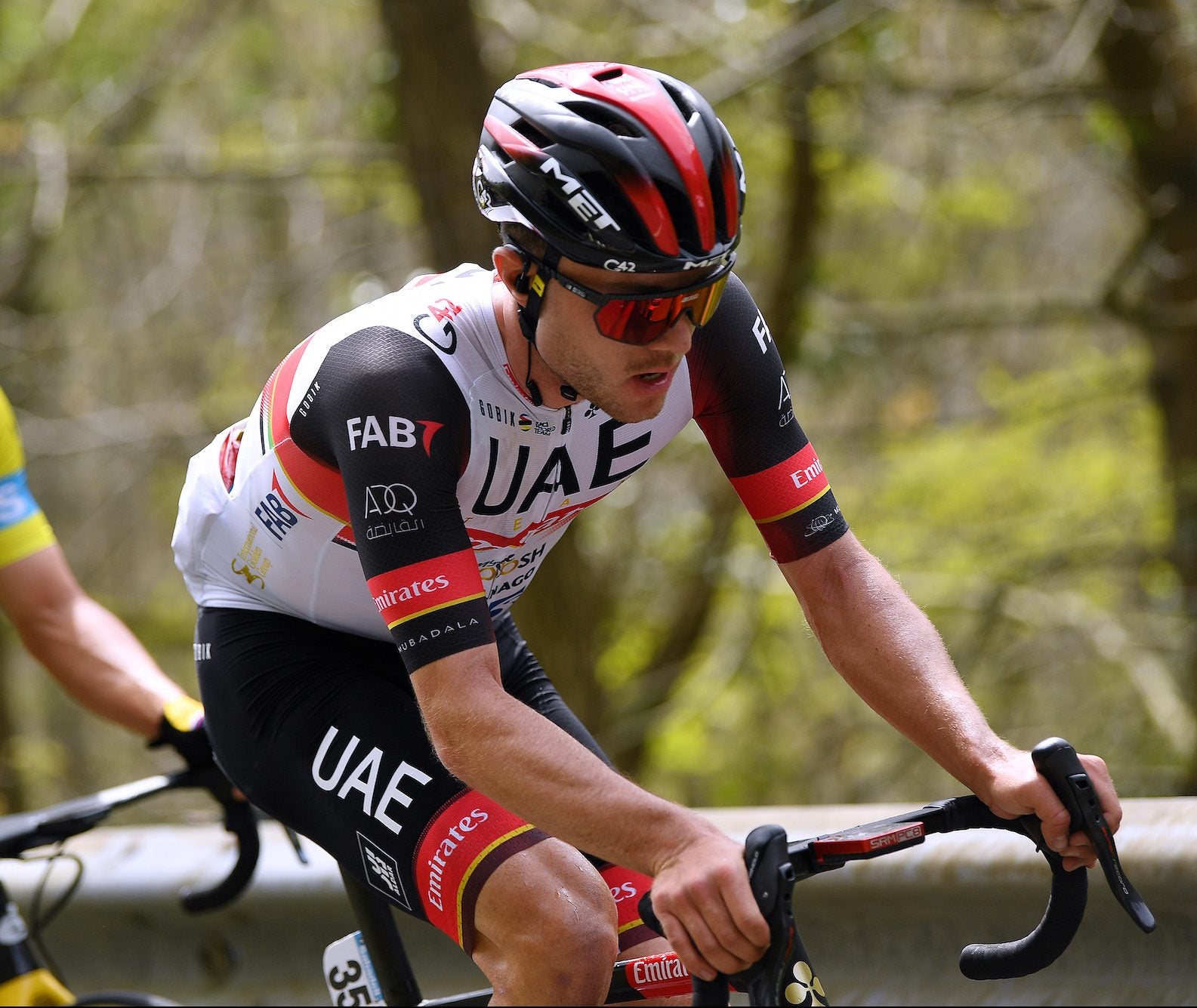 HONDARRIBIA, SPAIN - APRIL 08: Marc Hirschi of Switzerland and UAE Team Emirates during the 60th Itzulia-Vuelta Ciclista Pais Vasco 2021, Stage 4 a 189,2km stage from Vitoria-Gasteiz to Hondarribia / #itzulia / @ehitzulia / on April 08, 2021 in Hondarribia, Spain. (Photo by David Ramos/Getty Images)