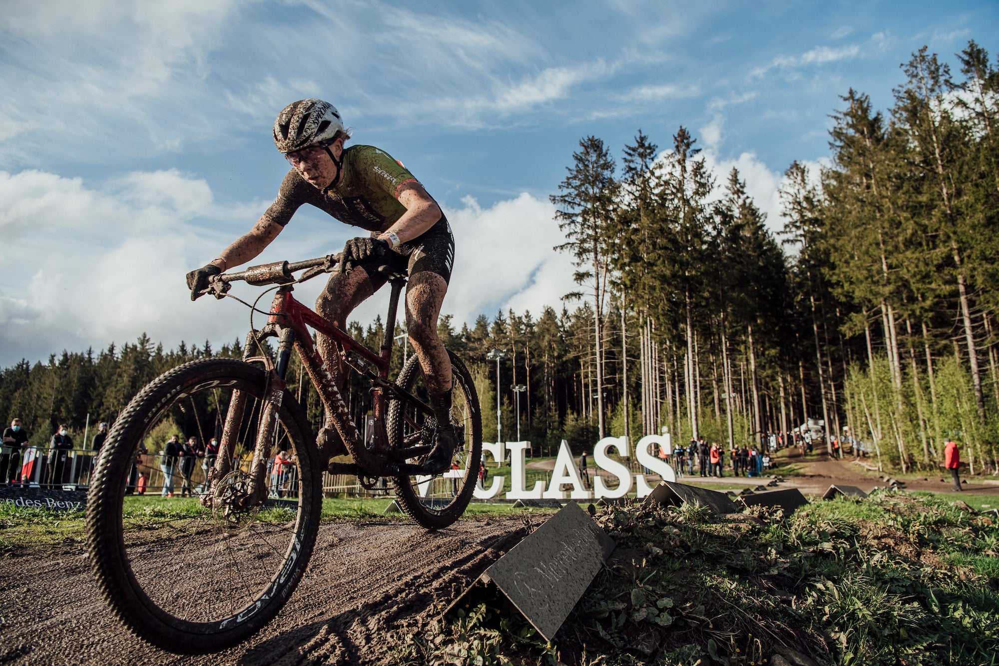 Haley Batten performs at UCI XCC in Nove Mesto na Morave, Czech Republic on May 14th, 2021 // SI202105140243 // Usage for editorial use only //