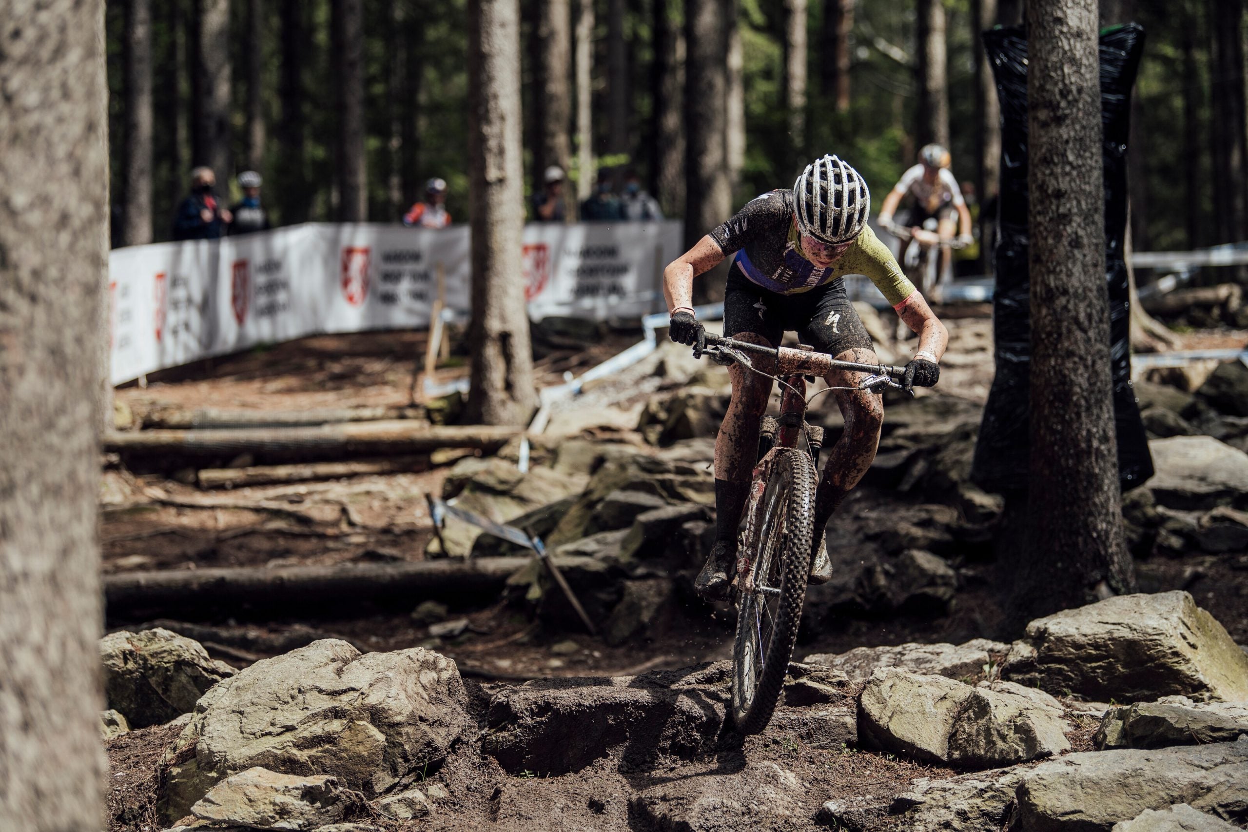 Haley Batten performs at UCI XCO in Nove Mesto na Morave, Czech Republic on May 16, 2021 // SI202105160192 // Usage for editorial use only //