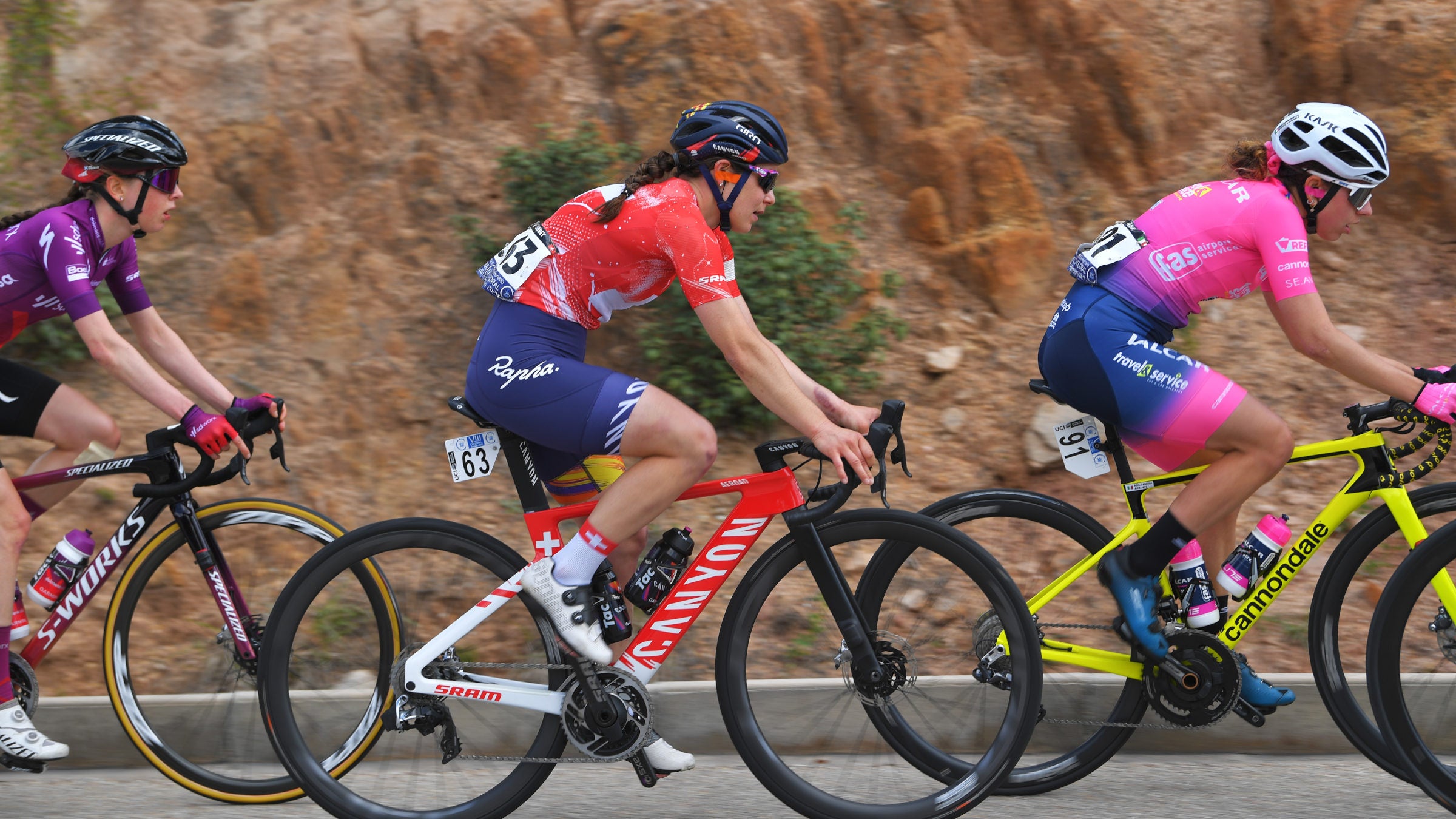 Elise Chabbey at the 2021 Vuelta A Burgos Feminas.