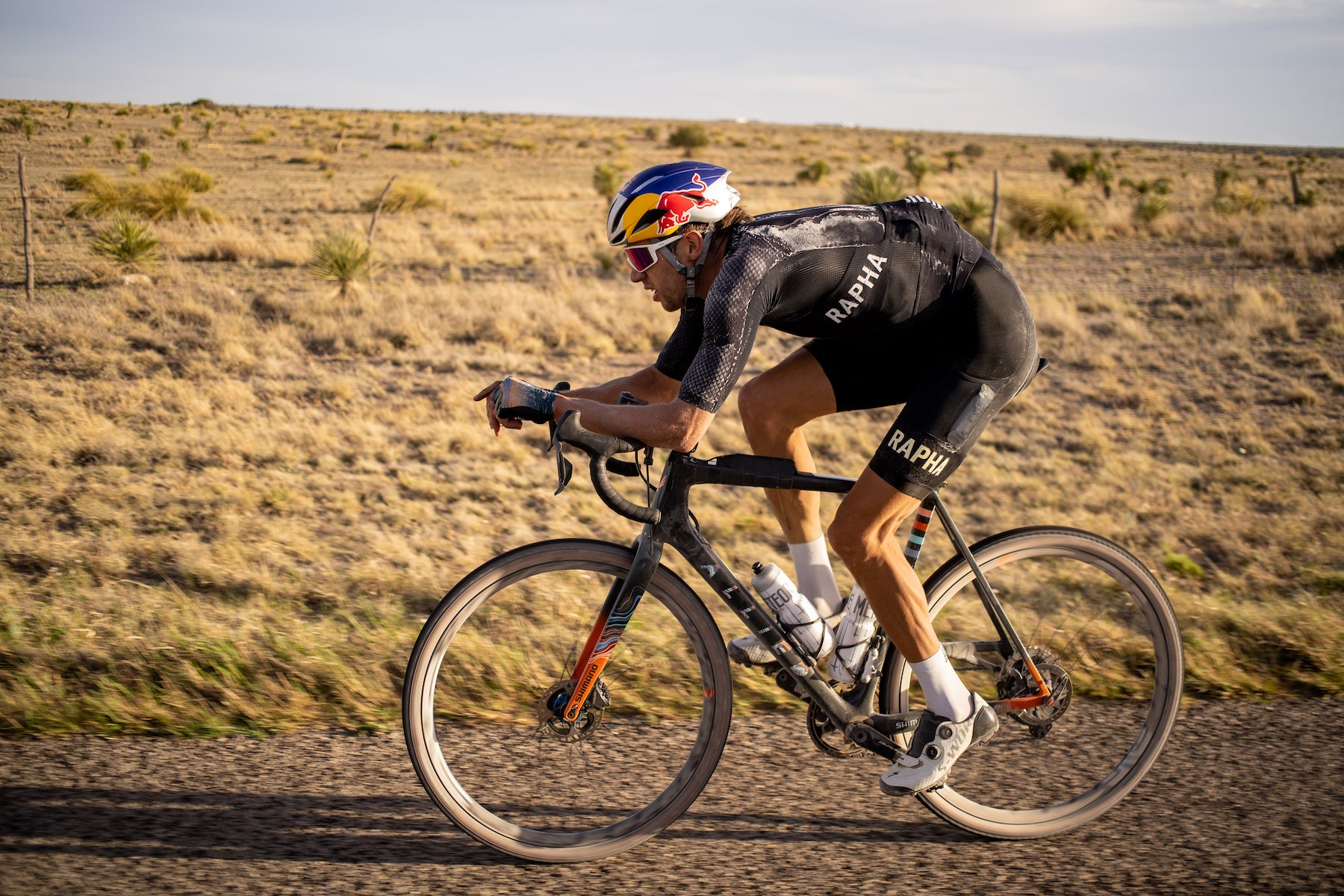 Strickland used the same gearing for the effort that he did at Unbound in 2019: 46 up front and 11-40 on the rear. In hindsight, he wished he'd had more for climbing. 