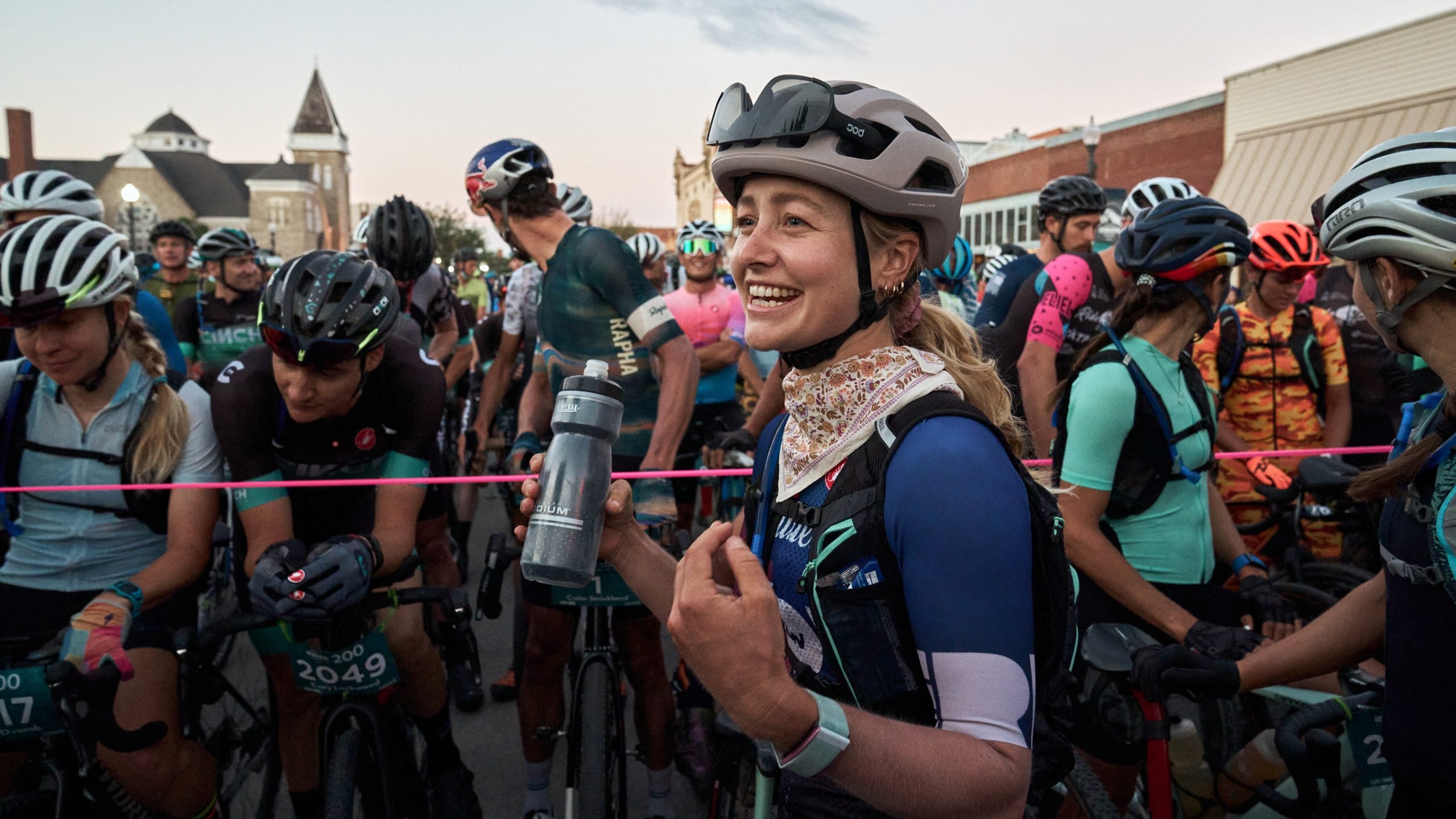 Defending champion Amity Rockwell at the start line. Photo: Wil Matthews