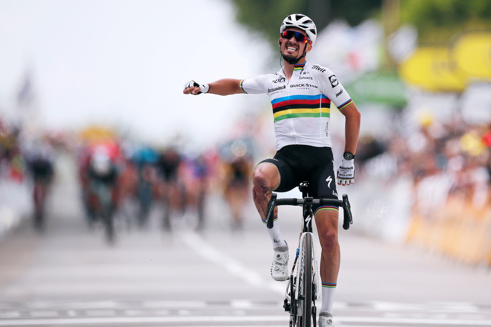 Julian Alaphilippe won stage 1 of the 2021 Tour de France.