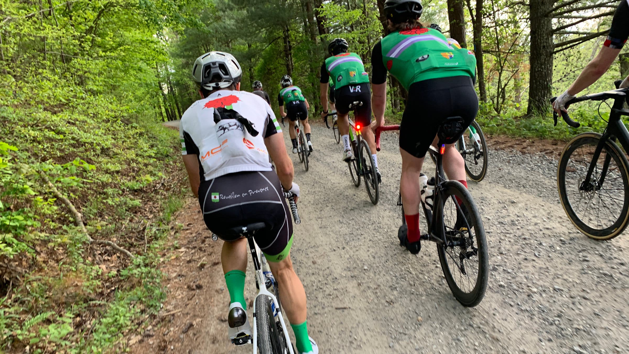 The first ride of the week was 31 miles and an introduction to climbing and gravel.