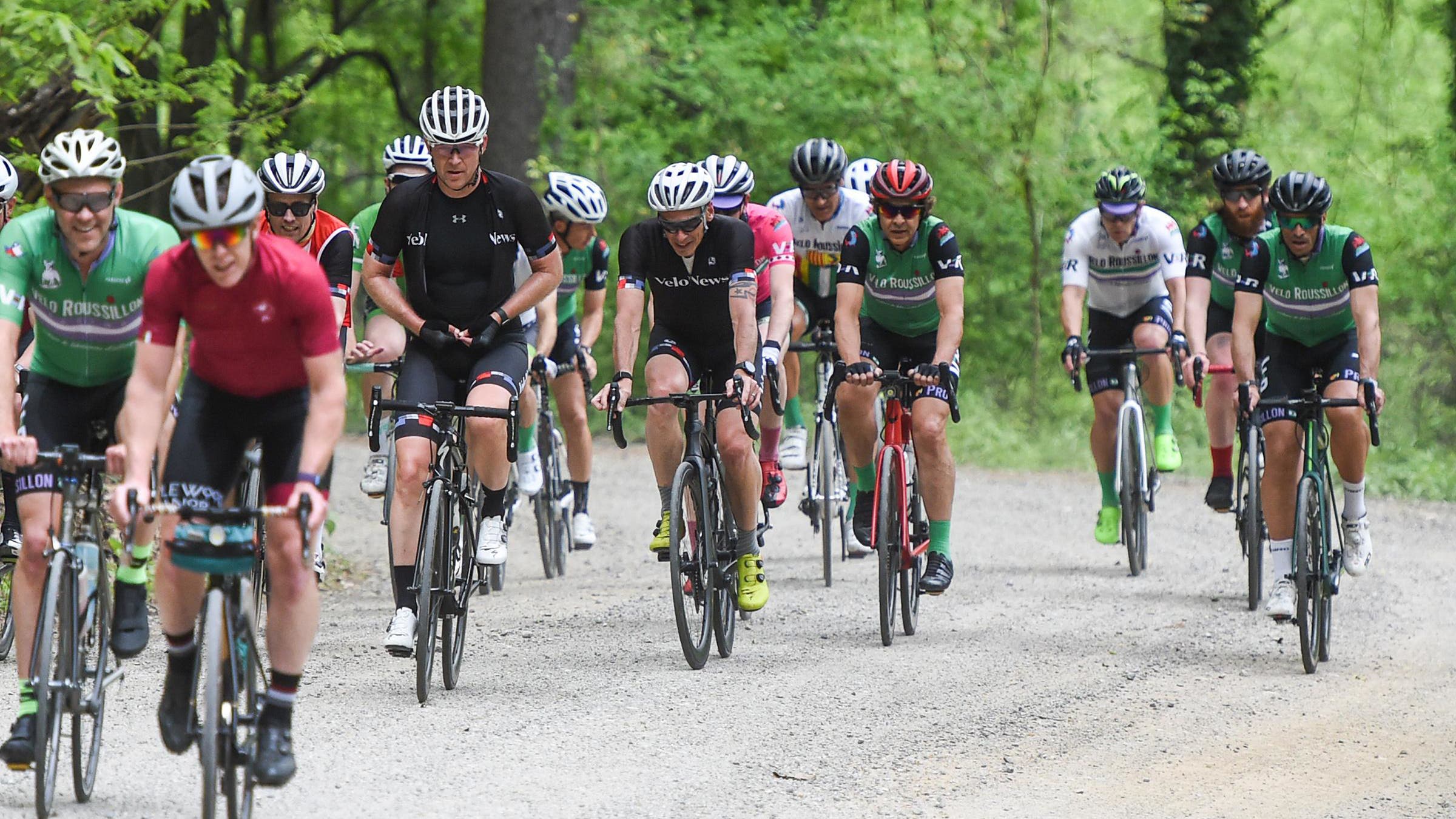 The first ride of 2021 Velo Roussillon featured gravel sectors, and steep descents.