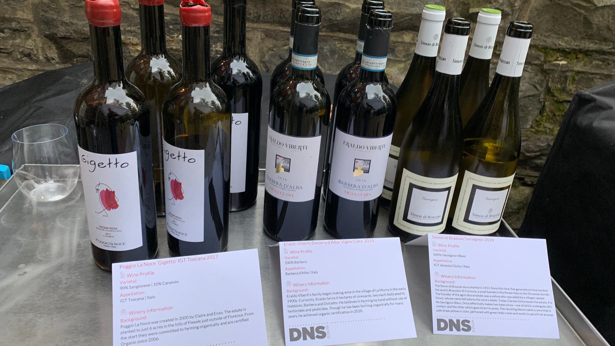 Todd Flew from his home in Austin, TX to New York City, and drove 22 cases of DNS imported wines to Asheville for the week-long cycling camp.