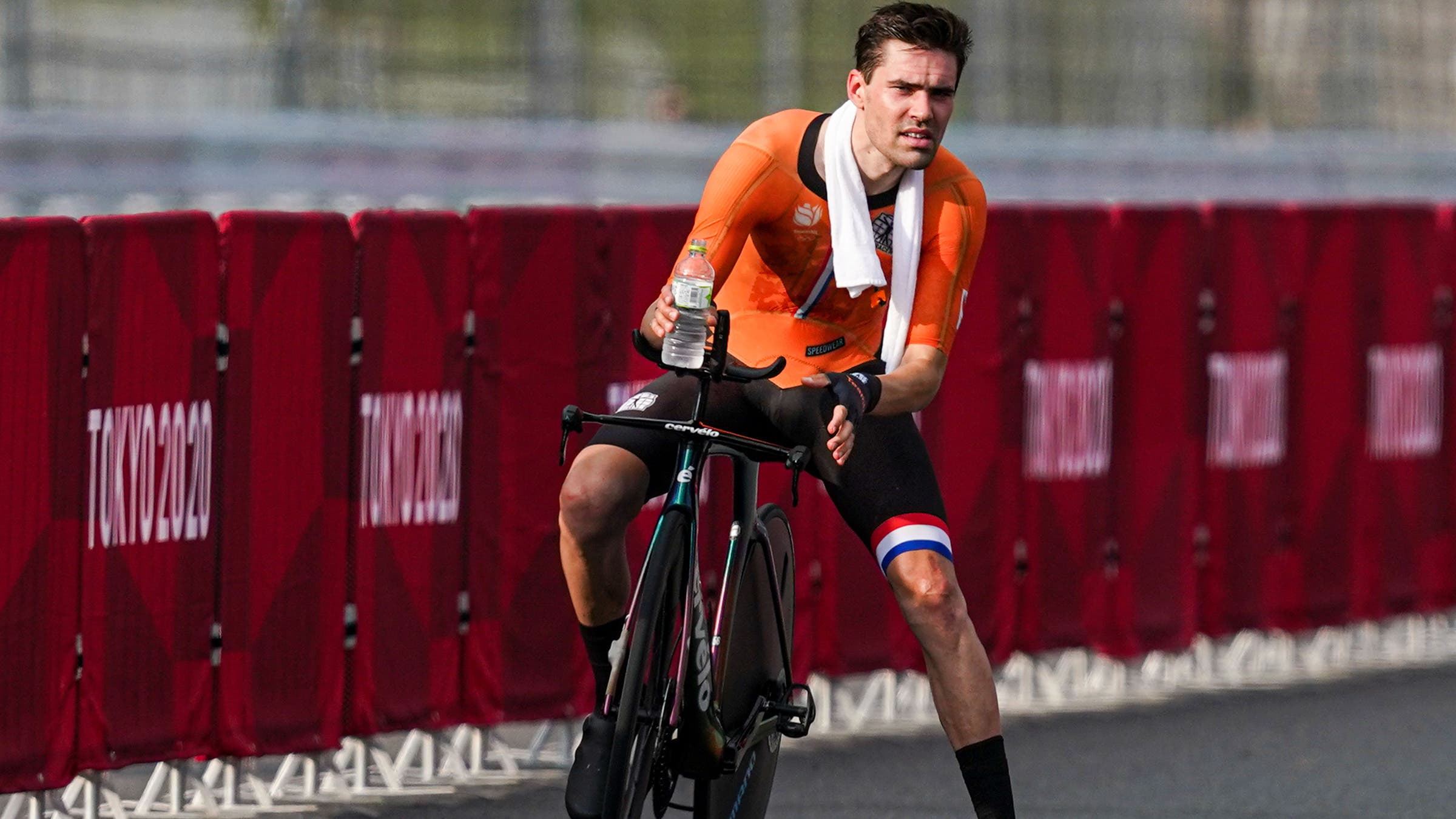 Tom Dumoulin of the Netherlands rode to a silver medal at the Tokyo Olympic Games.