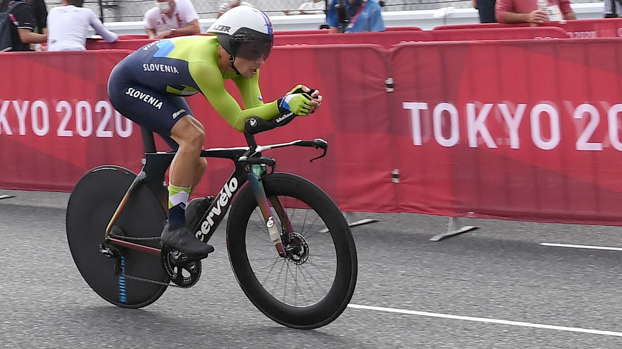 Tokyo Olympic gold medalist Slovenia's Primoz Roglic.