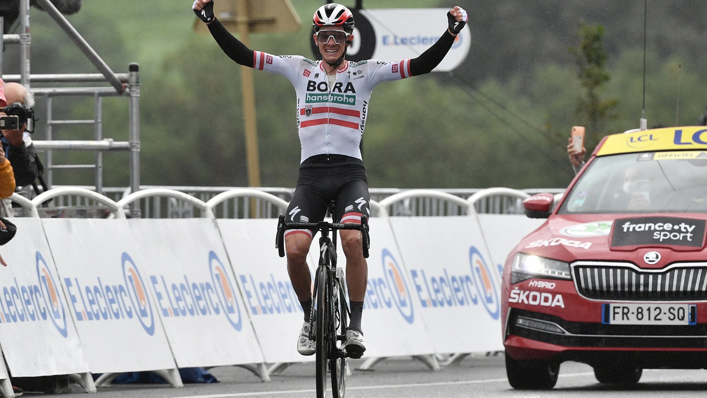 Patrick Konrad stole the stage 16 win of the 2021 Tour de France.