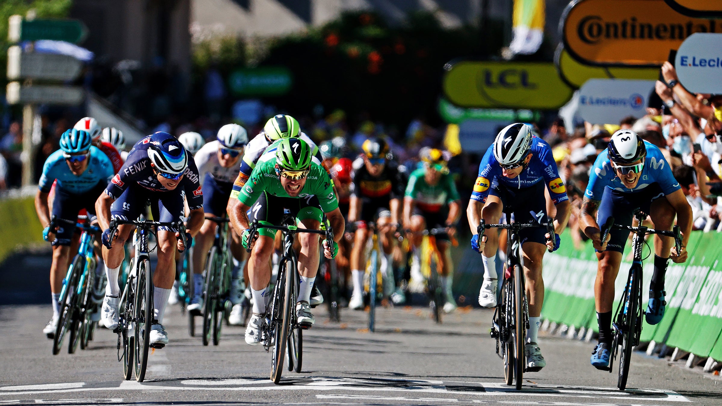 Mark Cavendish won his 34th Tour de France stage.