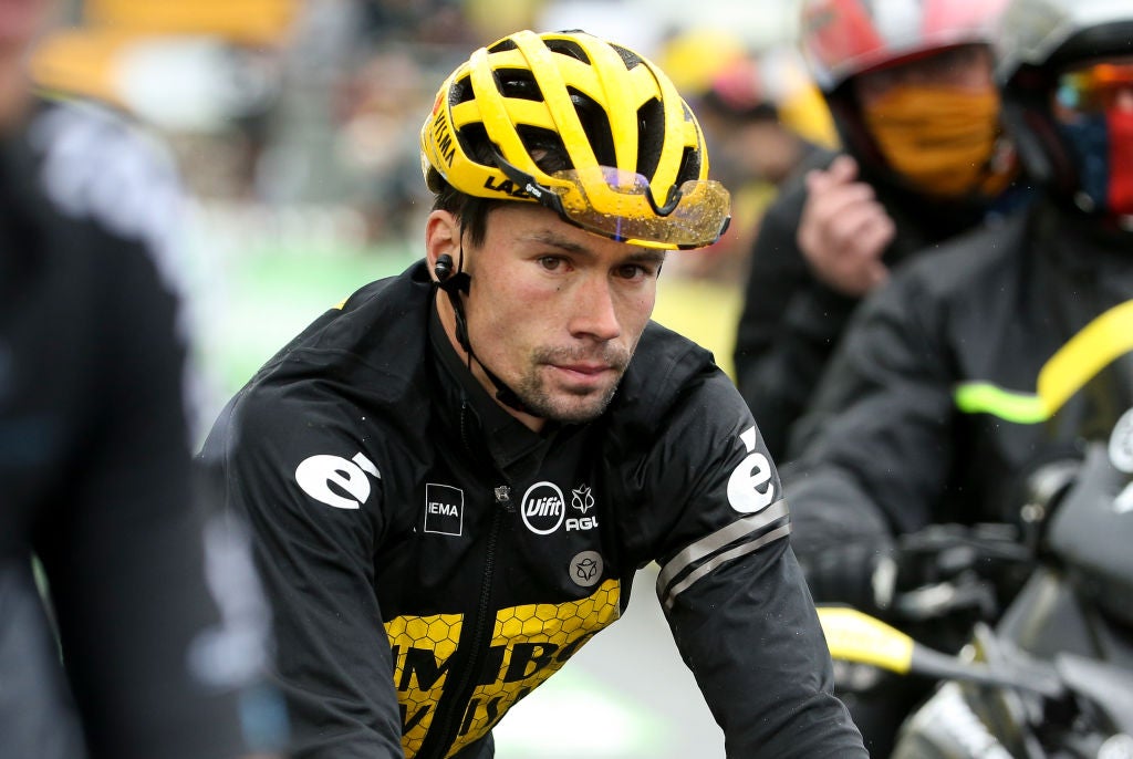 Primoz Roglic finished over 35 minutes down on stage 8