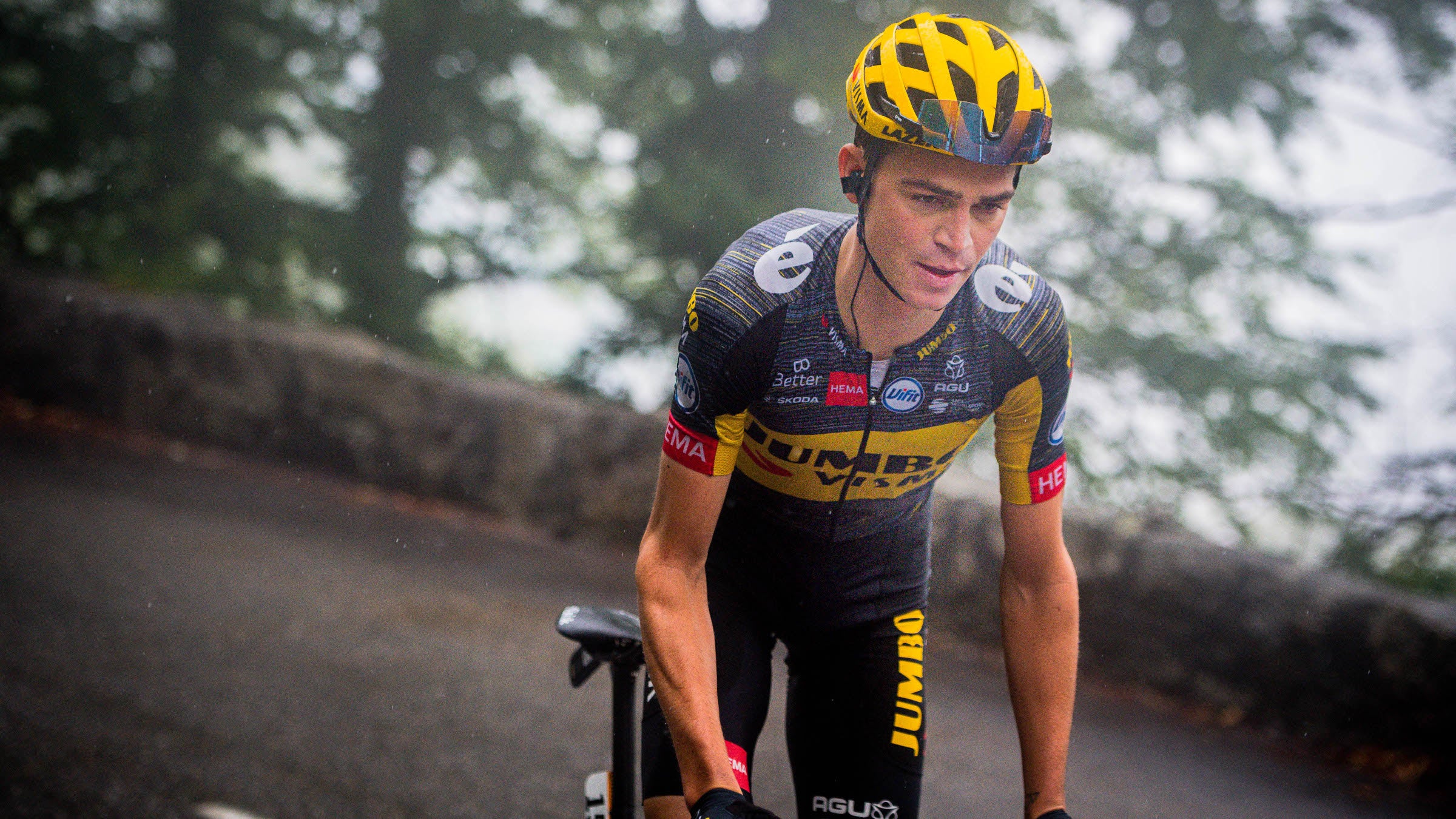 Sepp Kuss on stage 8 of the 2021 Tour de France. Photo: James Startt