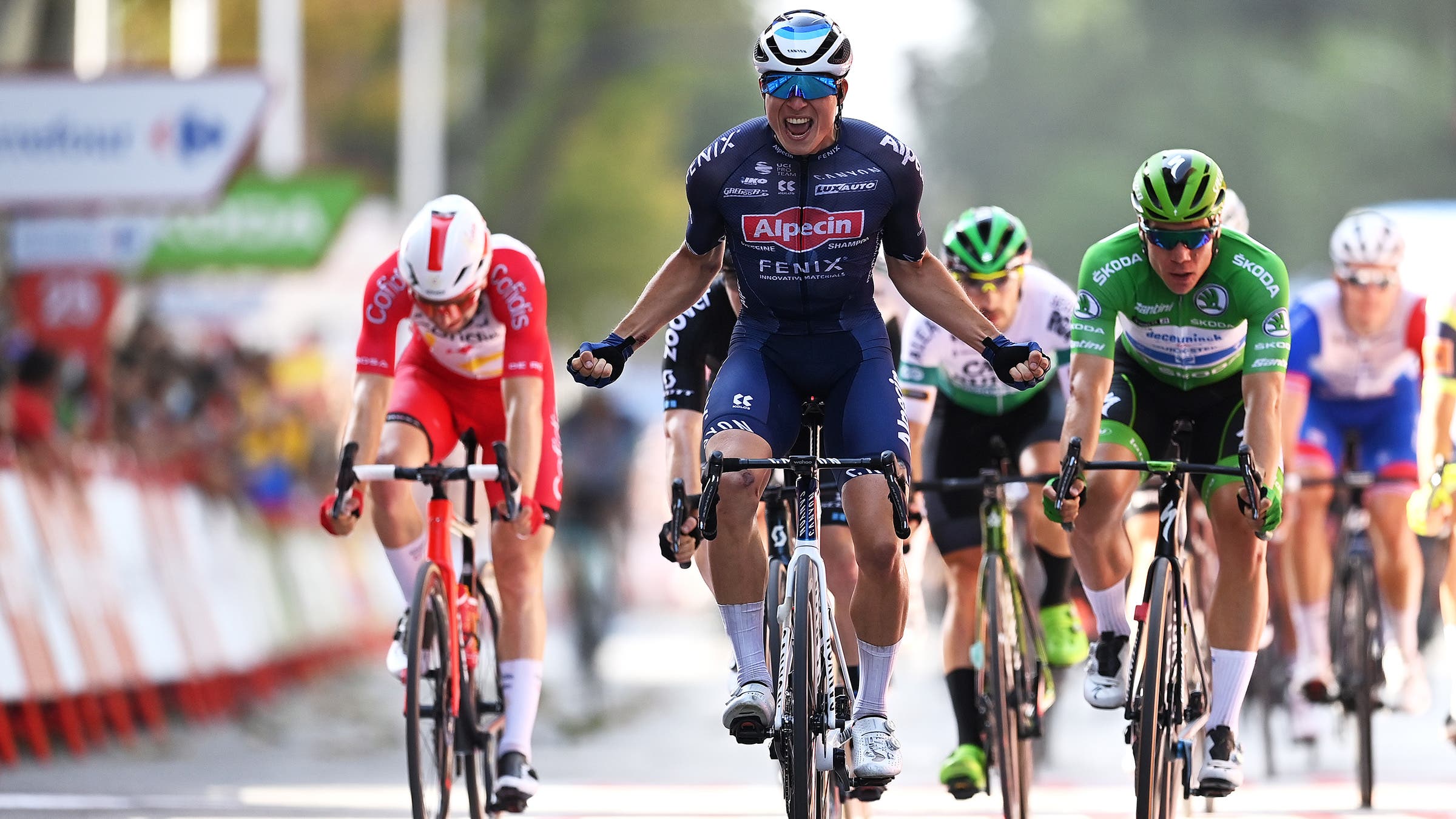 Jasper Philipson won stage 5 of the 2021 Vuelta a España.